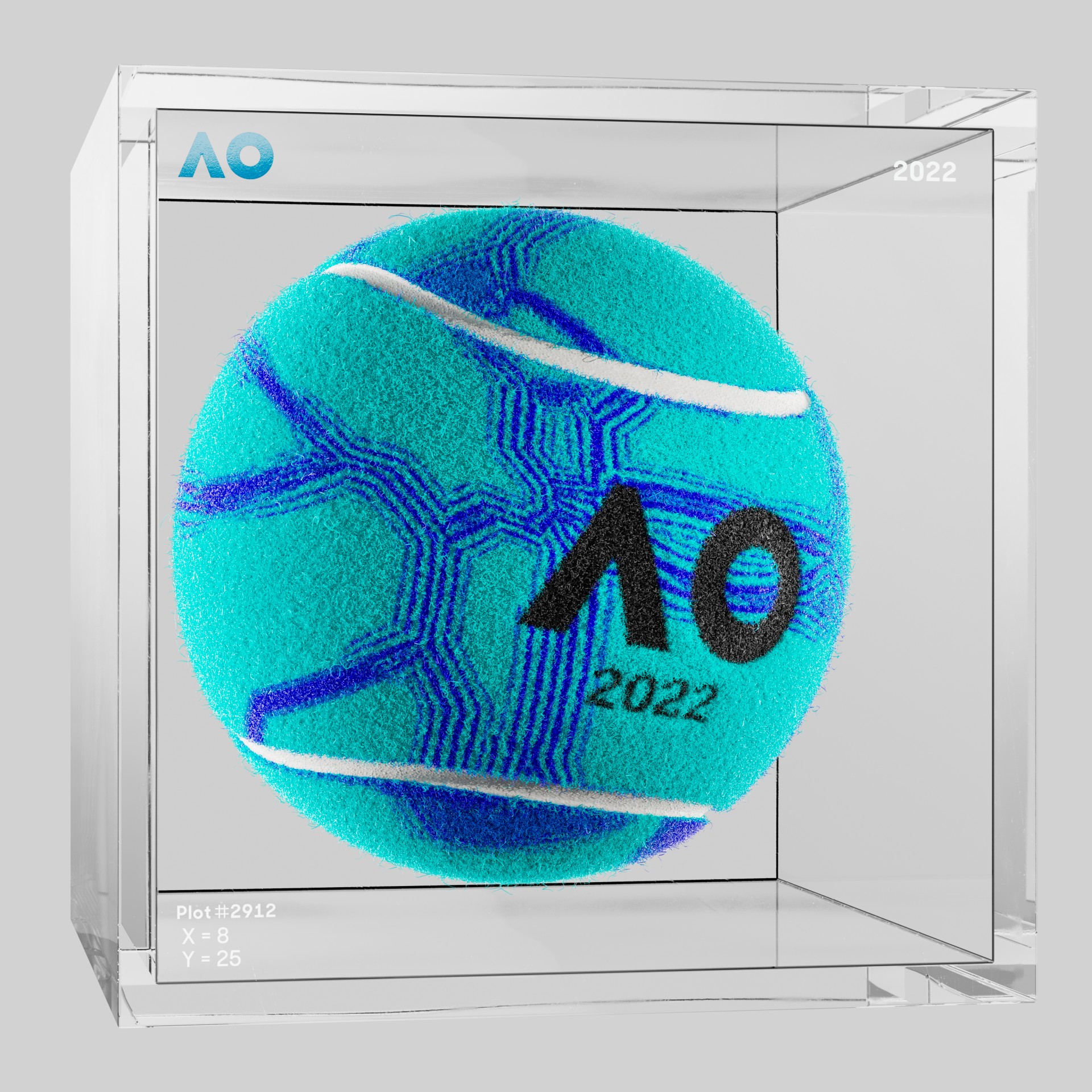 The Australian Open - The Australian Open Art Ball - AO Art Ball #297 - NFT # 297