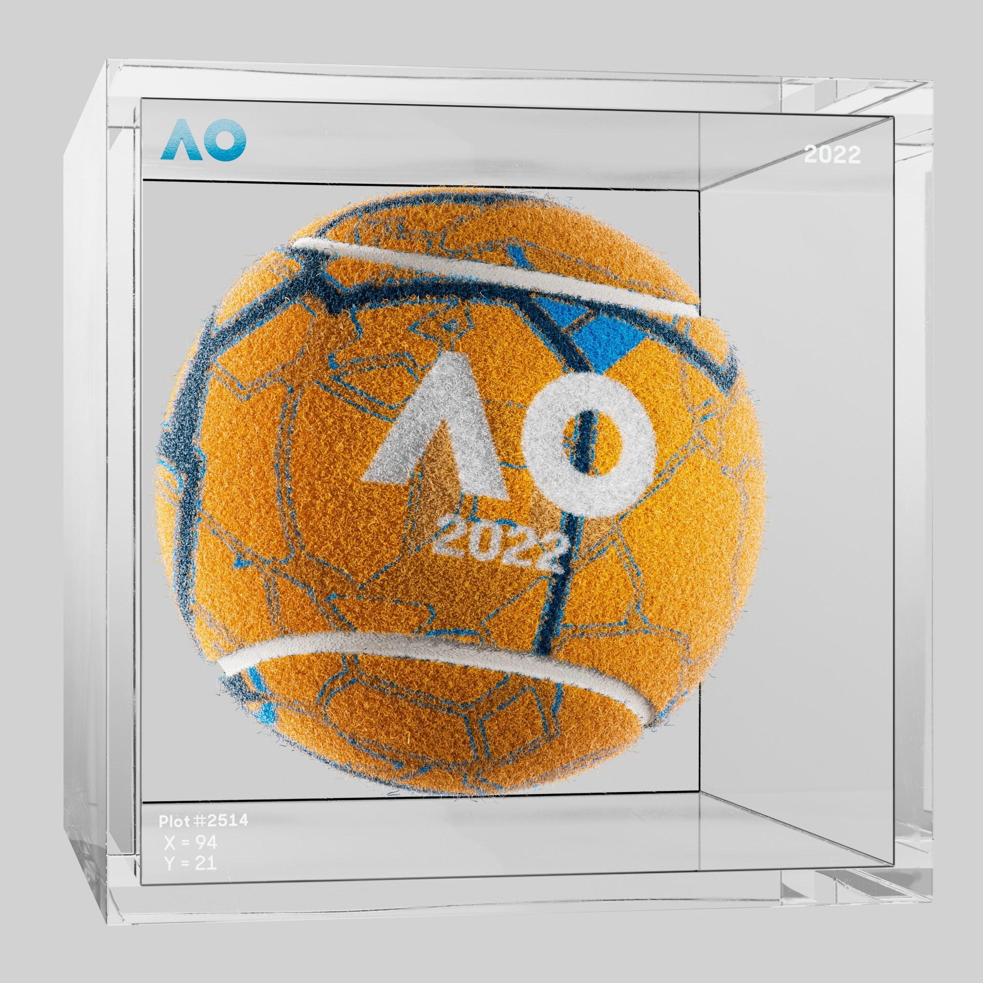 The Australian Open - The Australian Open Art Ball - AO Art Ball #298 - NFT # 298