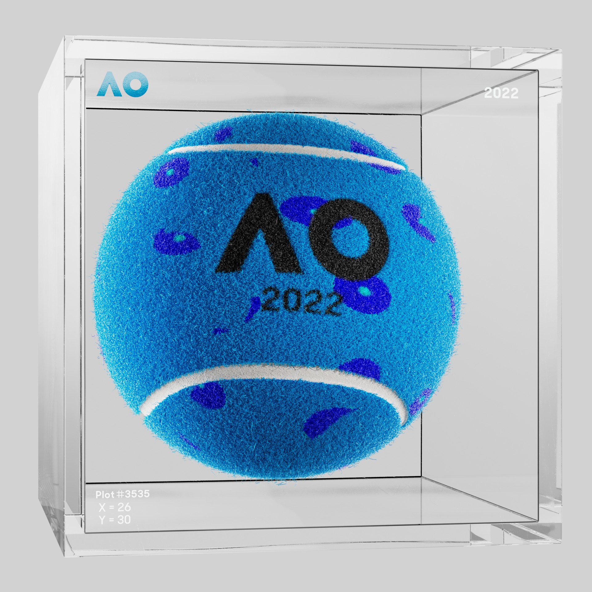 The Australian Open - The Australian Open Art Ball - AO Art Ball #2985 - NFT # 2985