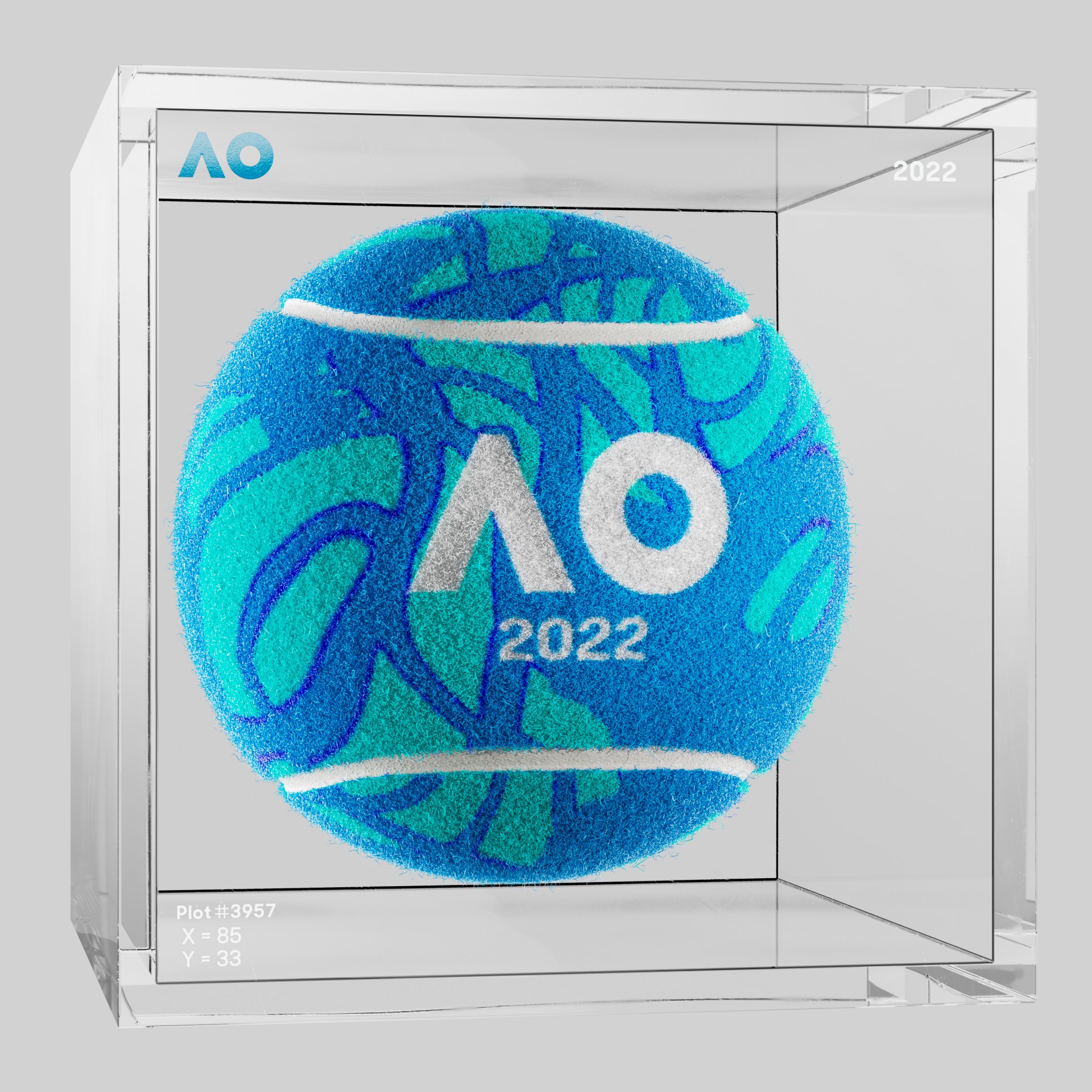 The Australian Open - The Australian Open Art Ball - AO Art Ball #299 - NFT # 299