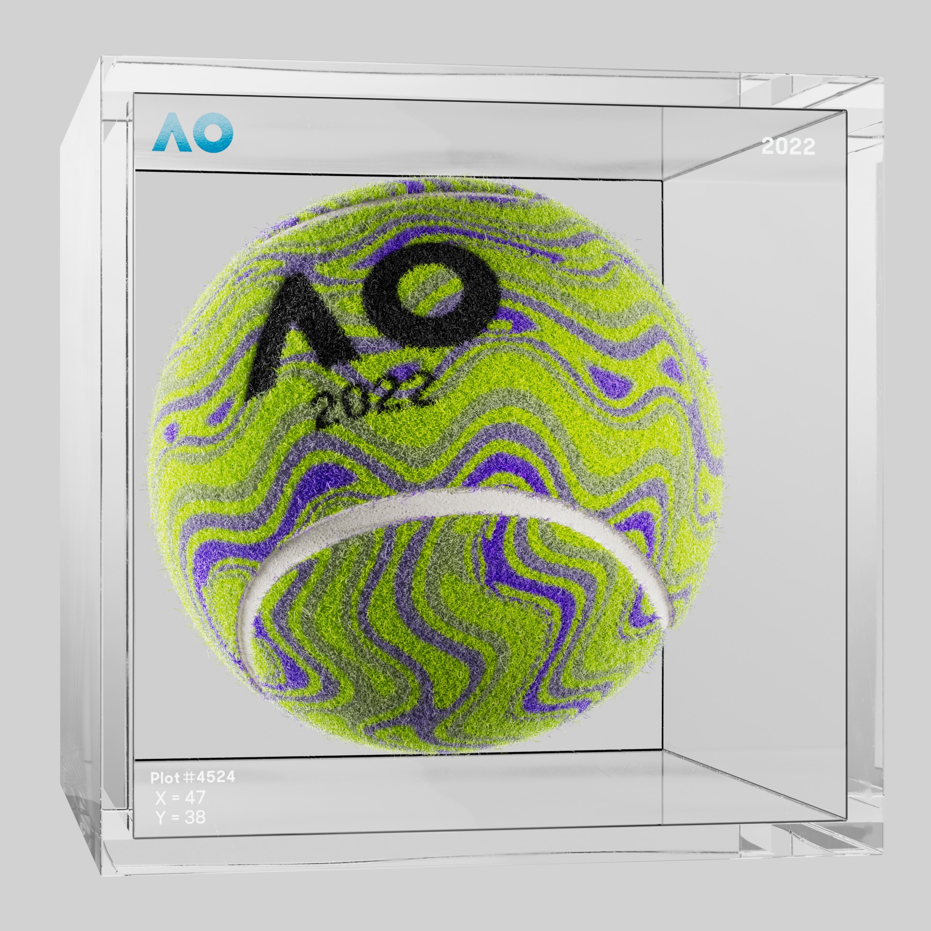 The Australian Open - The Australian Open Art Ball - AO Art Ball #2991 - NFT # 2991