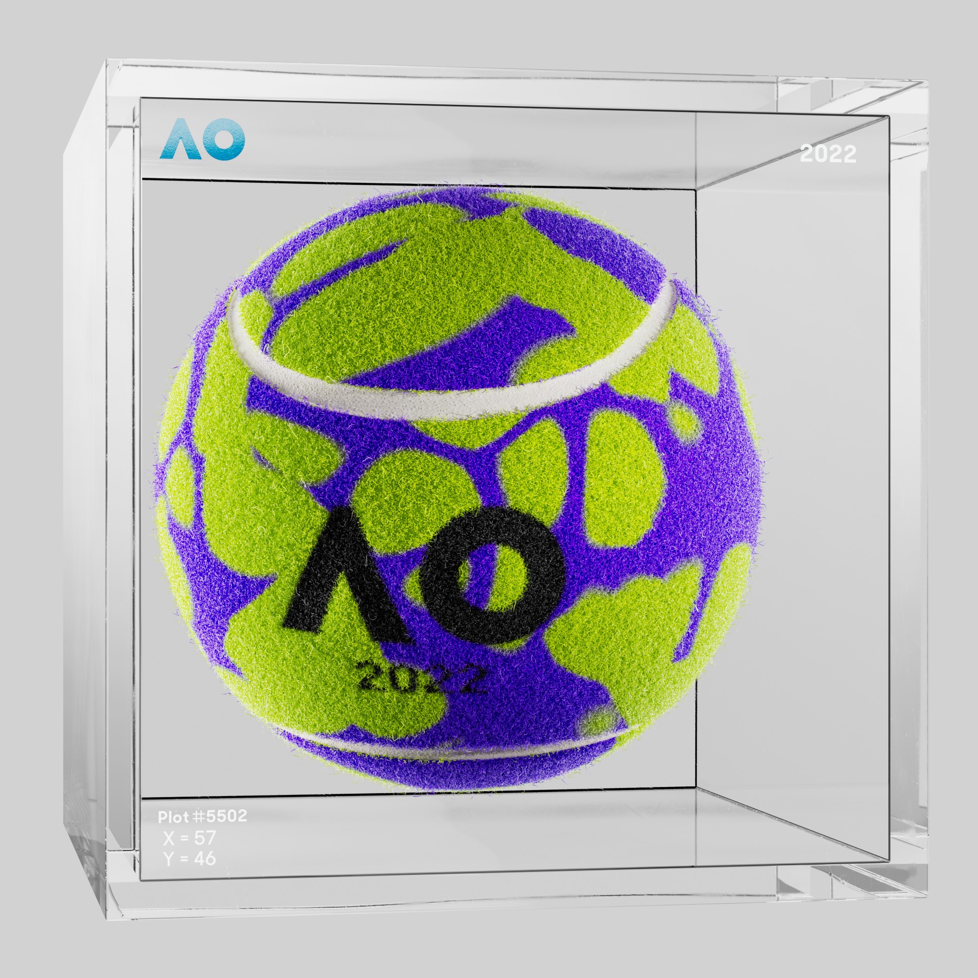 The Australian Open - The Australian Open Art Ball - AO Art Ball #2993 - NFT # 2993
