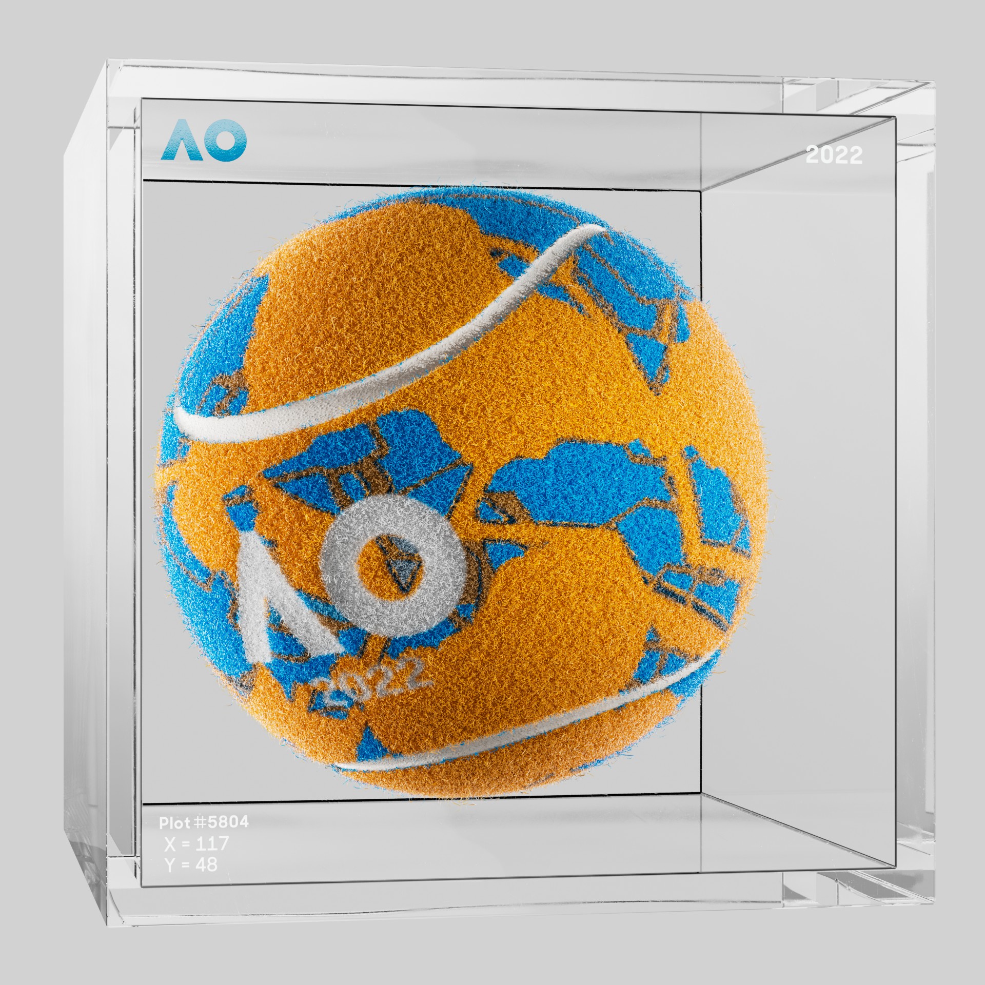 The Australian Open - The Australian Open Art Ball - AO Art Ball #2994 - NFT # 2994