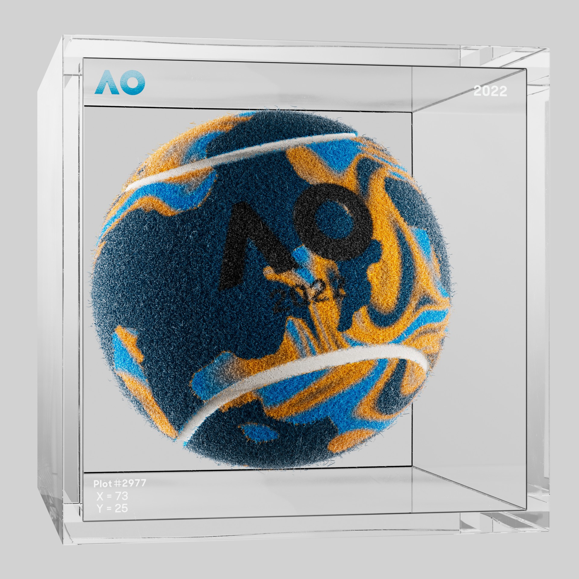 The Australian Open - The Australian Open Art Ball - AO Art Ball #2995 - NFT # 2995