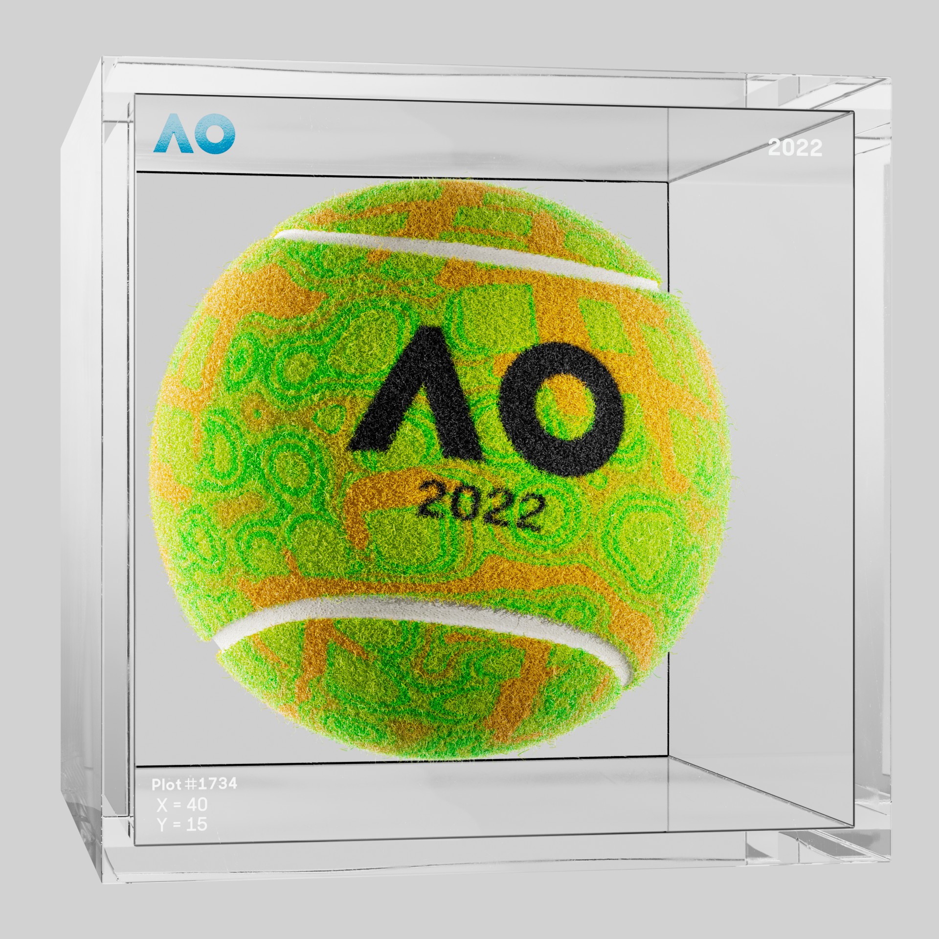 The Australian Open - The Australian Open Art Ball - AO Art Ball #2996 - NFT # 2996