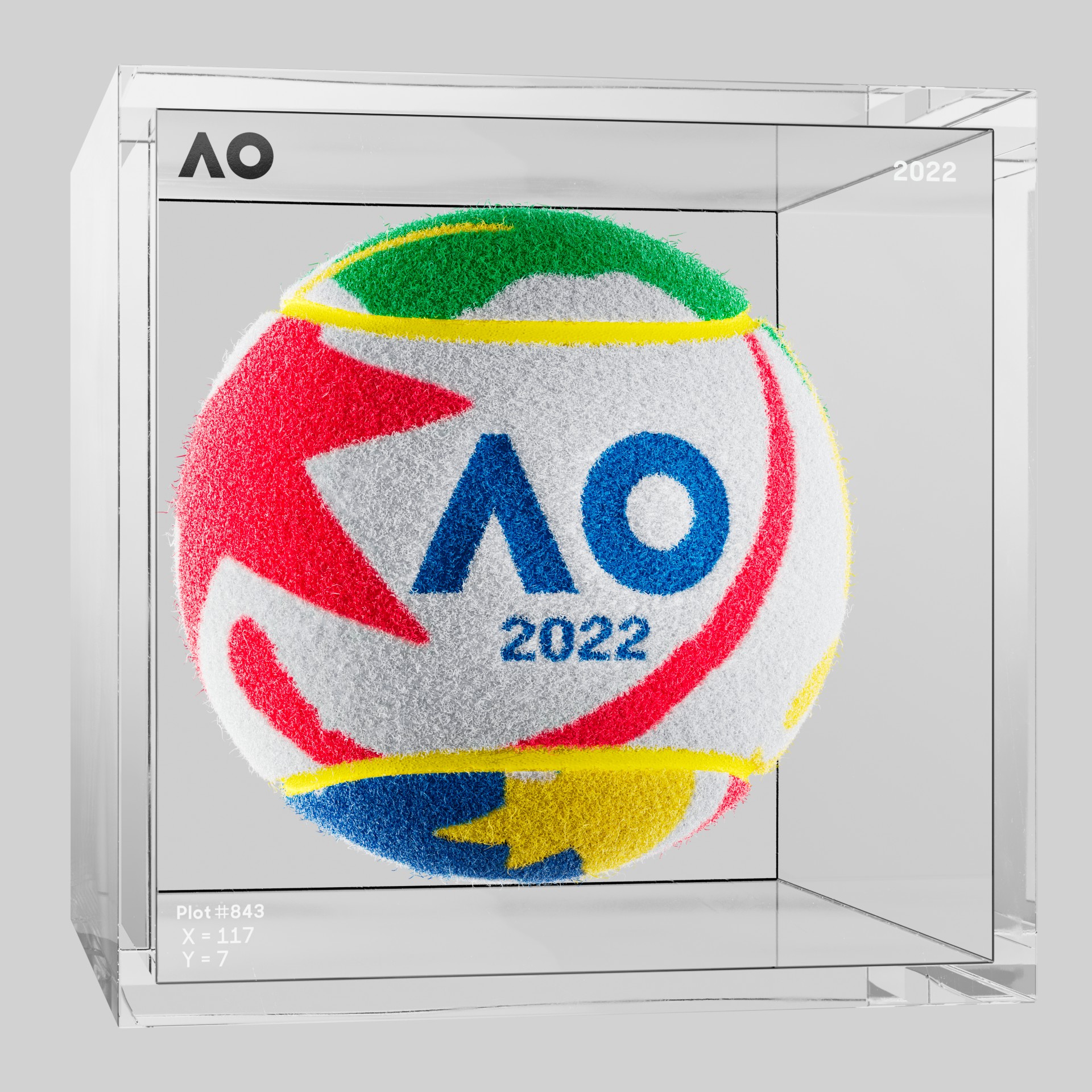 The Australian Open - The Australian Open Art Ball - AO Art Ball #2999 - NFT # 2999