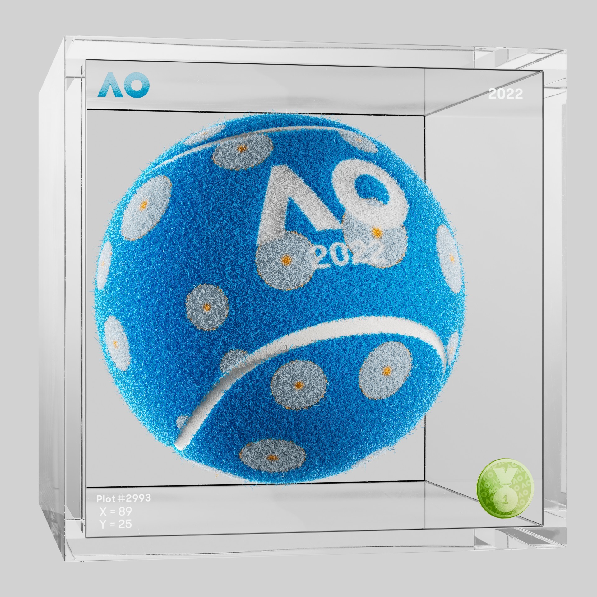 The Australian Open - The Australian Open Art Ball - AO Art Ball #3 - NFT # 3