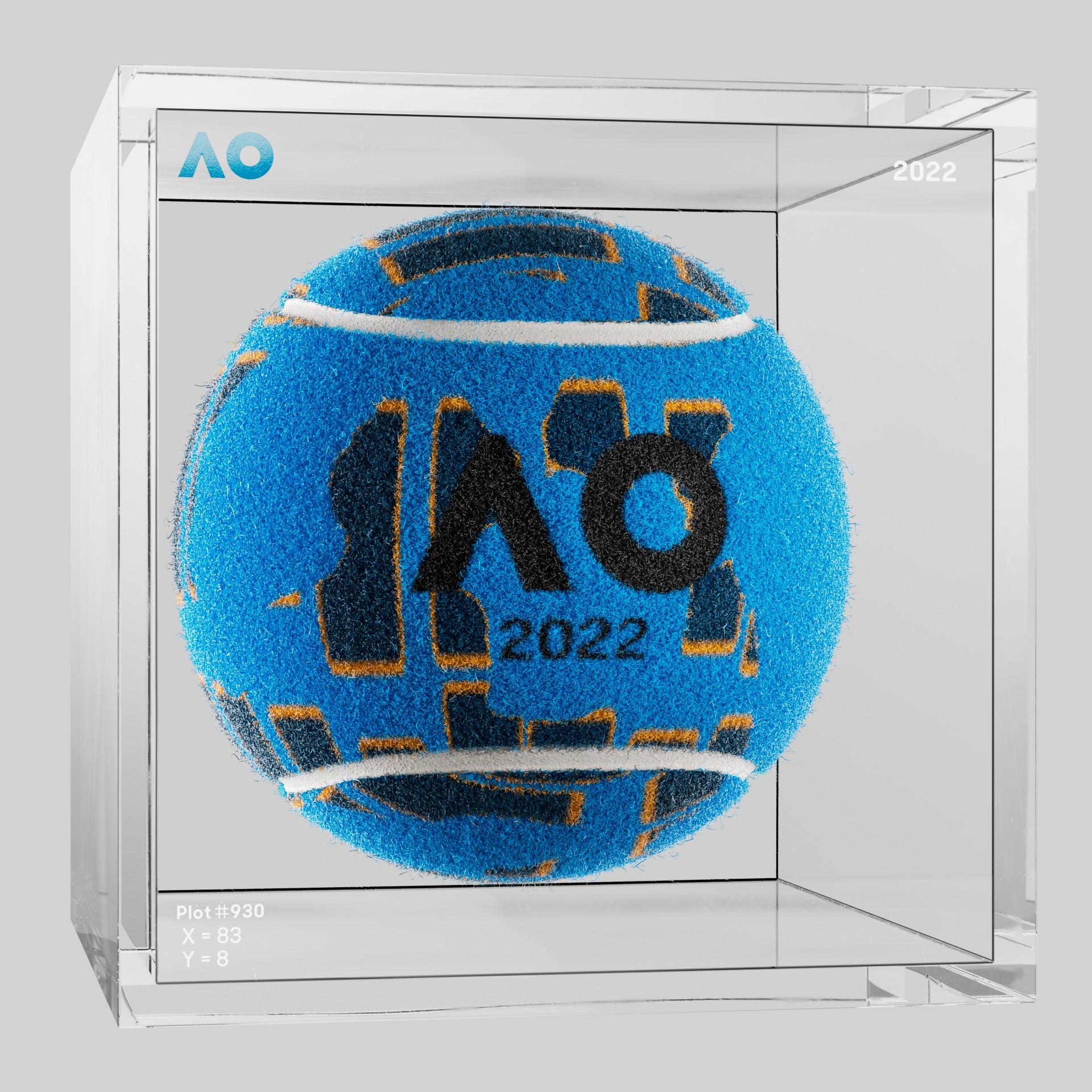 The Australian Open - The Australian Open Art Ball - AO Art Ball #300 - NFT # 300