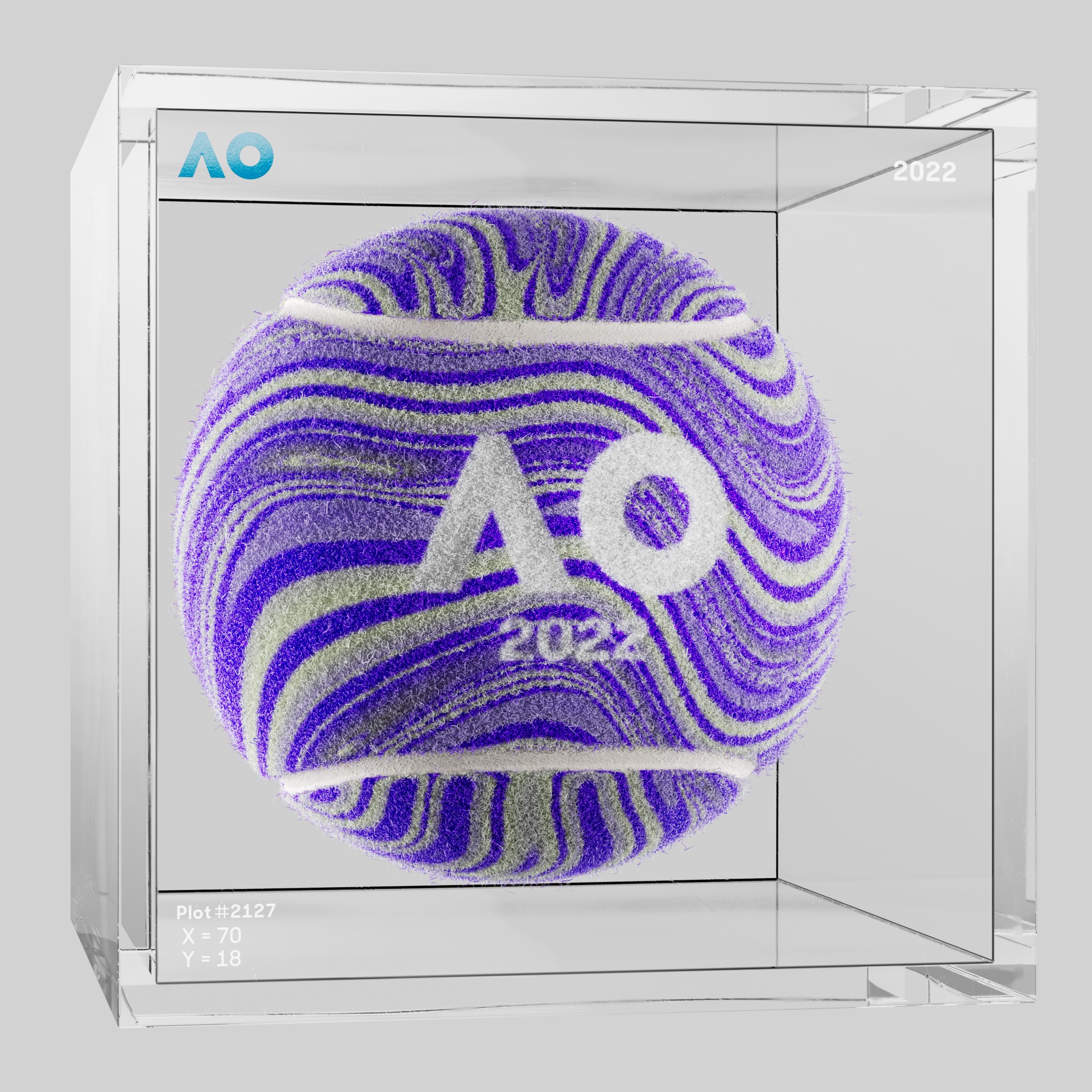 The Australian Open - The Australian Open Art Ball - AO Art Ball #3004 - NFT # 3004