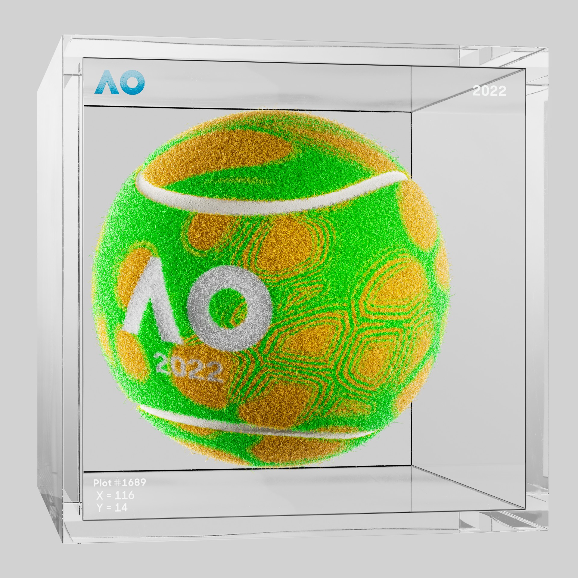 The Australian Open - The Australian Open Art Ball - AO Art Ball #3005 - NFT # 3005