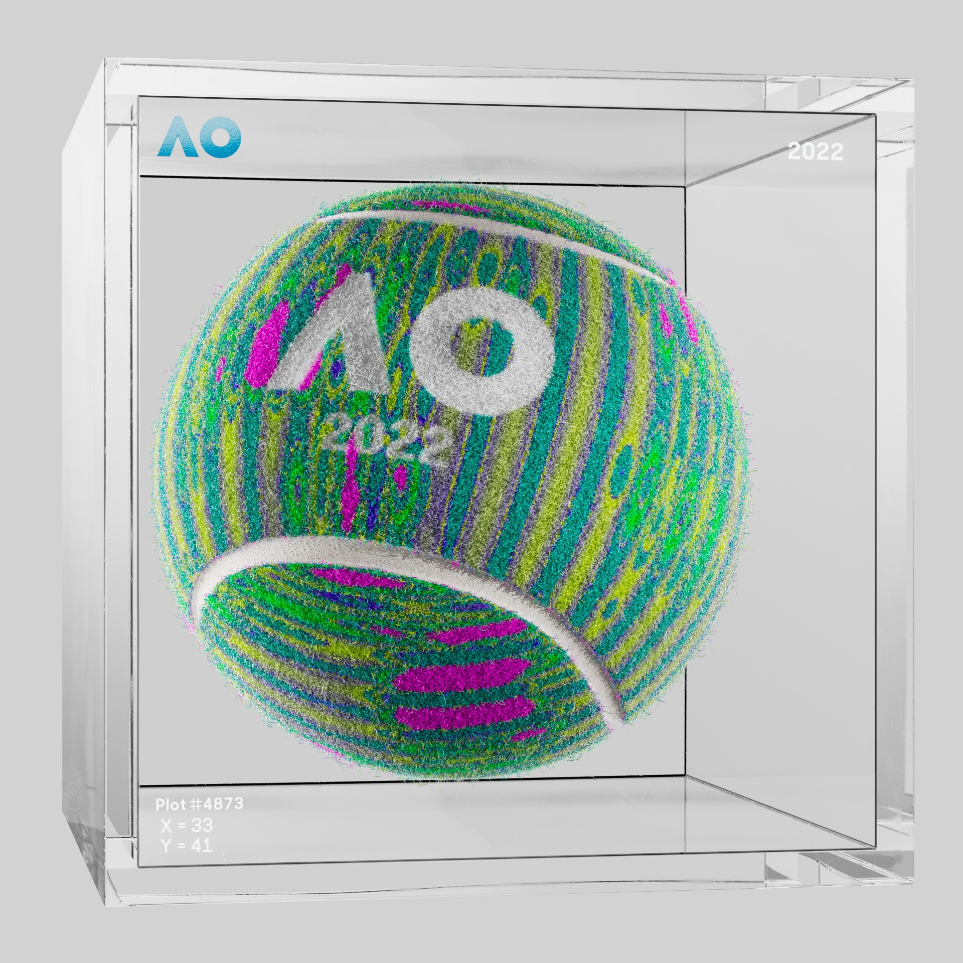 The Australian Open - The Australian Open Art Ball - AO Art Ball #3006 - NFT # 3006