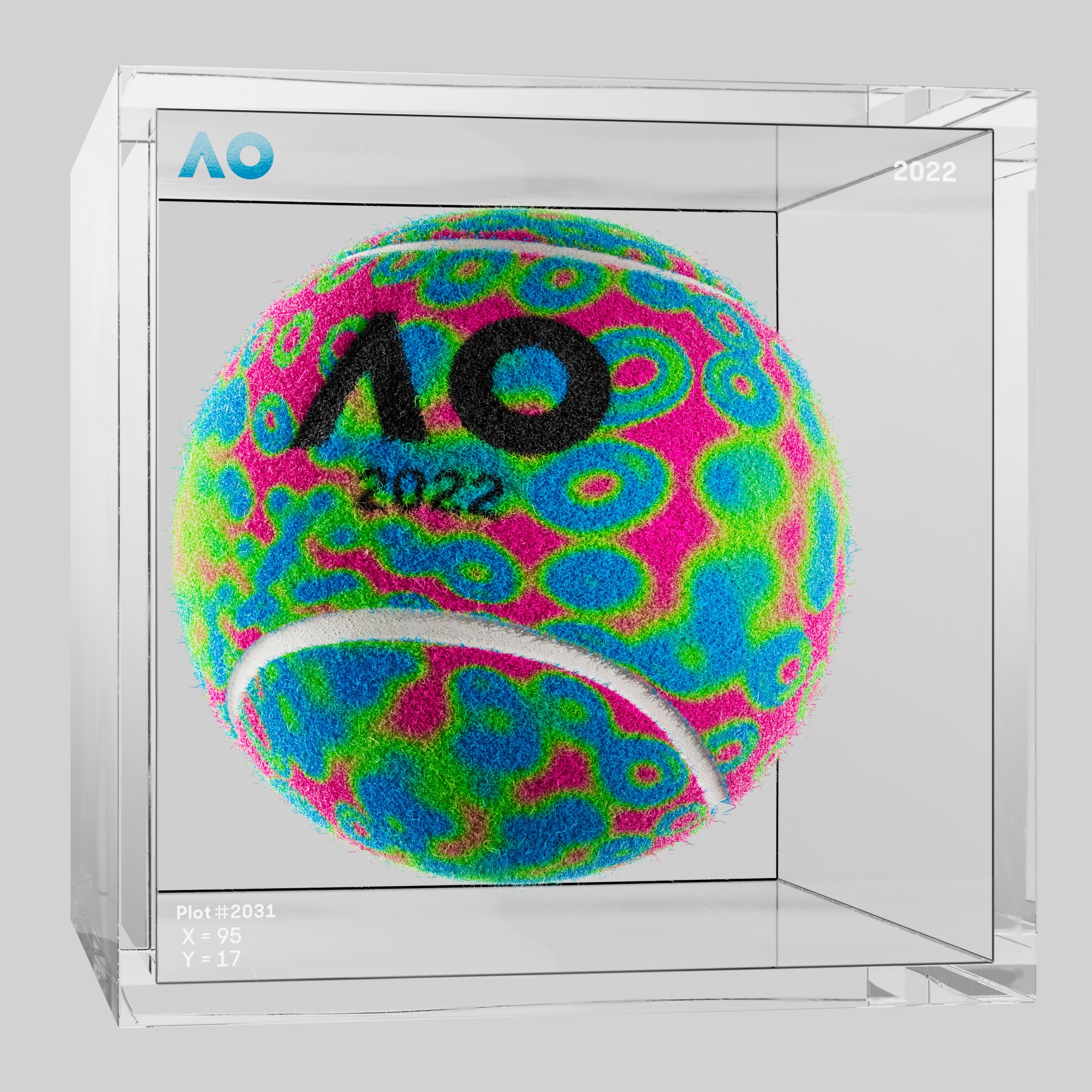 The Australian Open - The Australian Open Art Ball - AO Art Ball #3008 - NFT # 3008