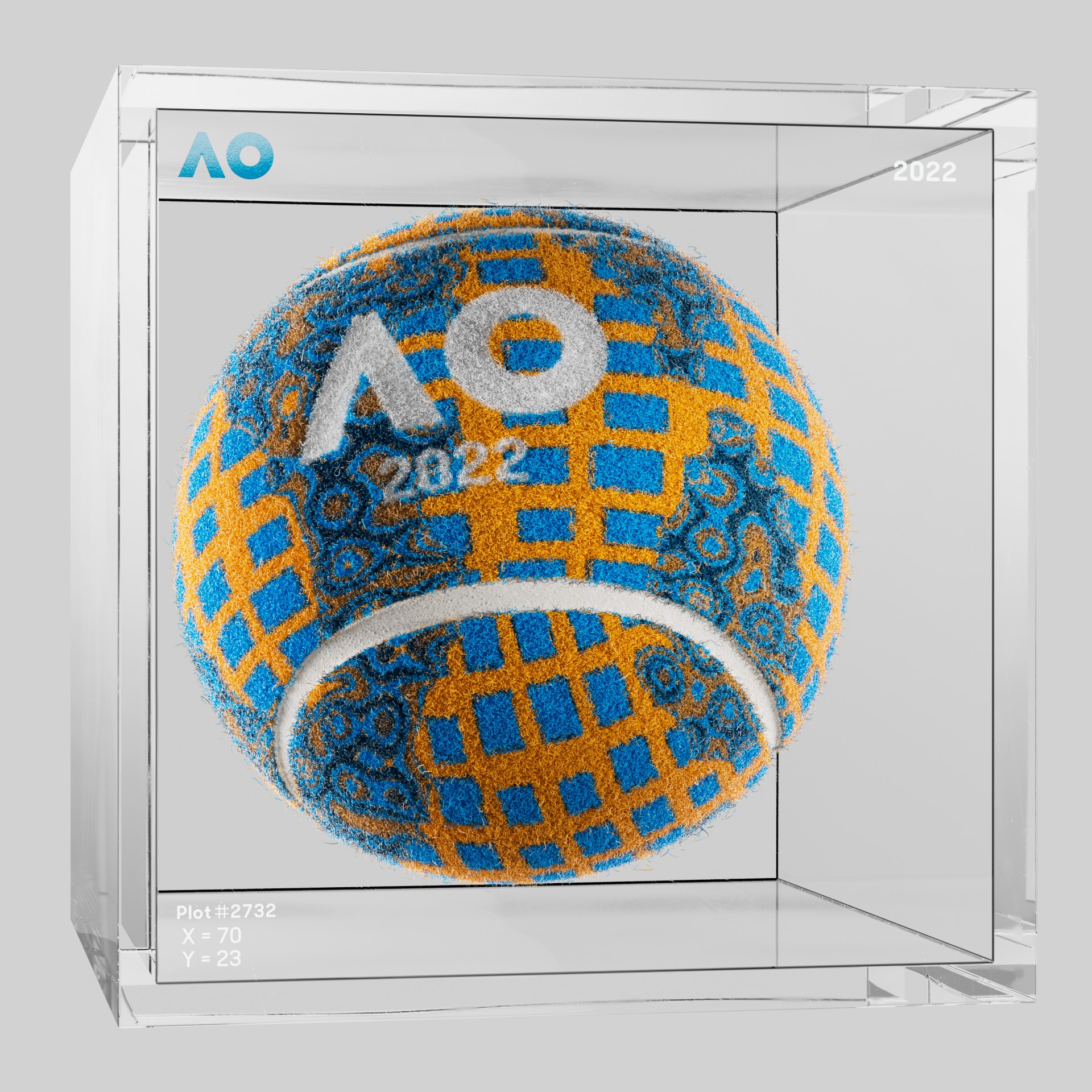 The Australian Open - The Australian Open Art Ball - AO Art Ball #3009 - NFT # 3009