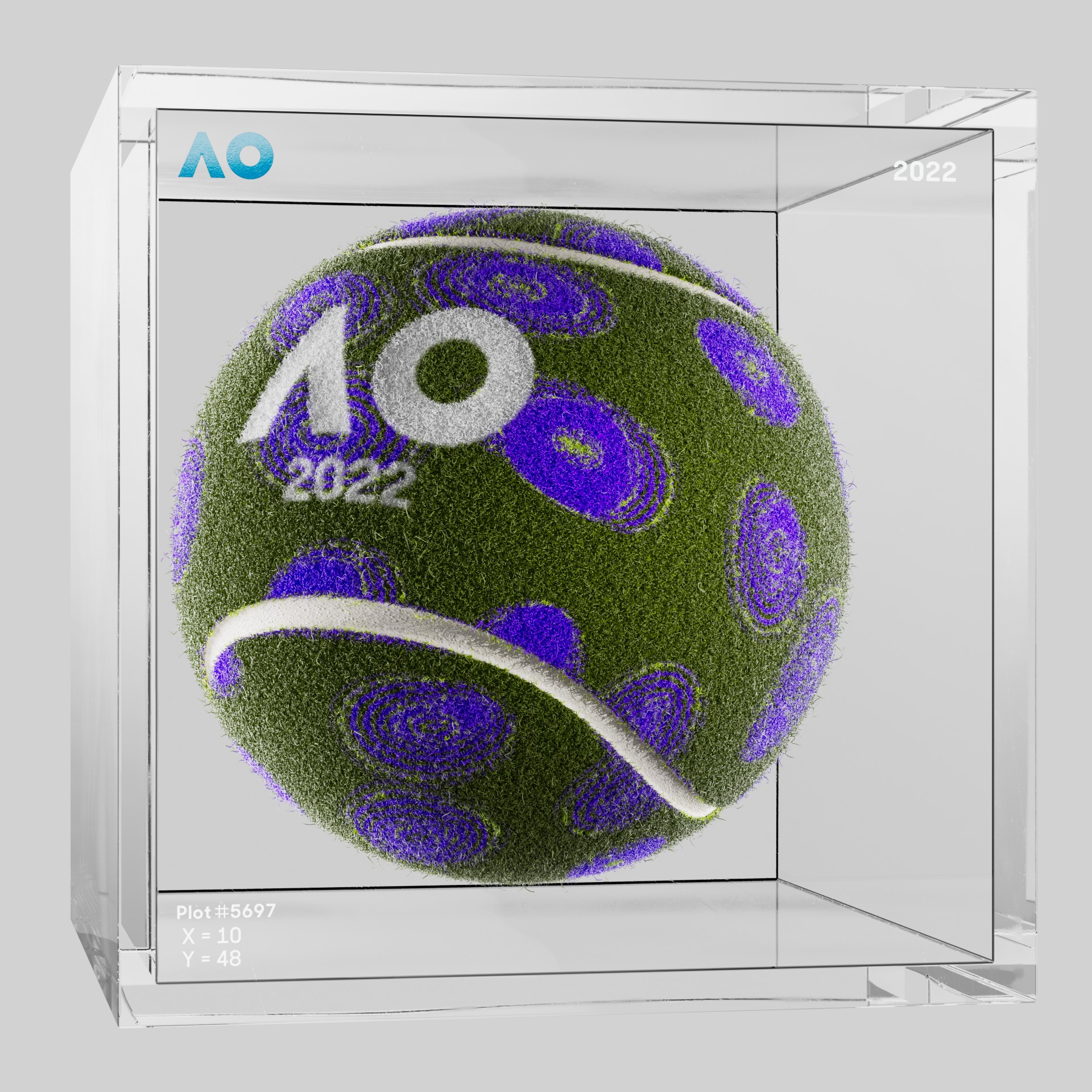 The Australian Open - The Australian Open Art Ball - AO Art Ball #301 - NFT # 301