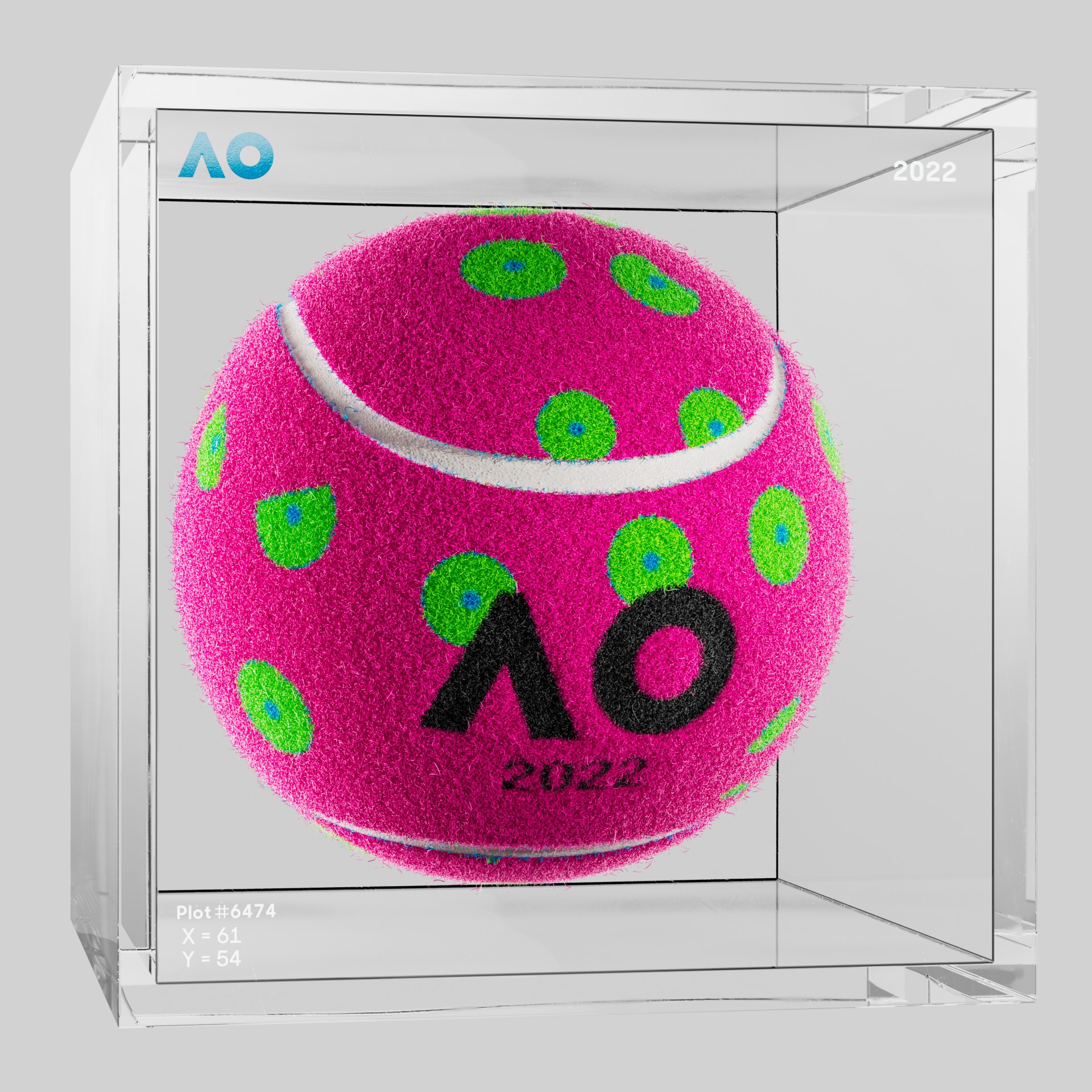 The Australian Open - The Australian Open Art Ball - AO Art Ball #3011 - NFT # 3011