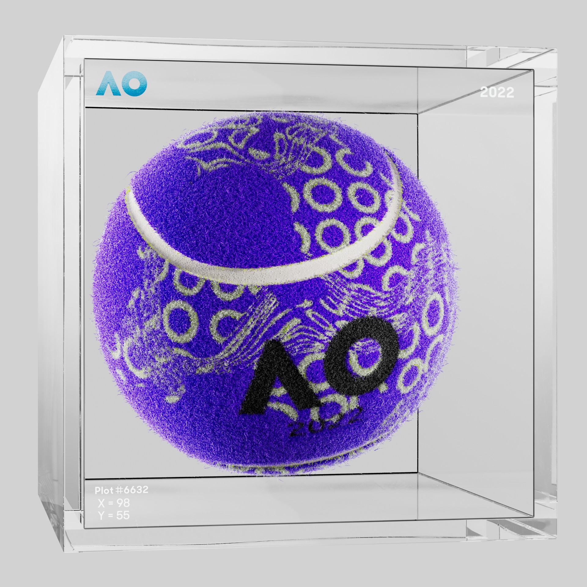 The Australian Open - The Australian Open Art Ball - AO Art Ball #3014 - NFT # 3014