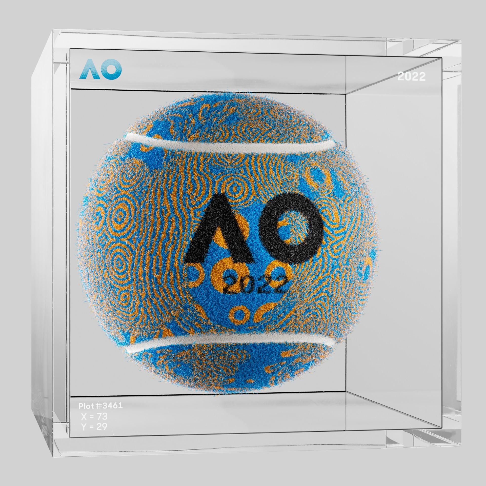 The Australian Open - The Australian Open Art Ball - AO Art Ball #3015 - NFT # 3015