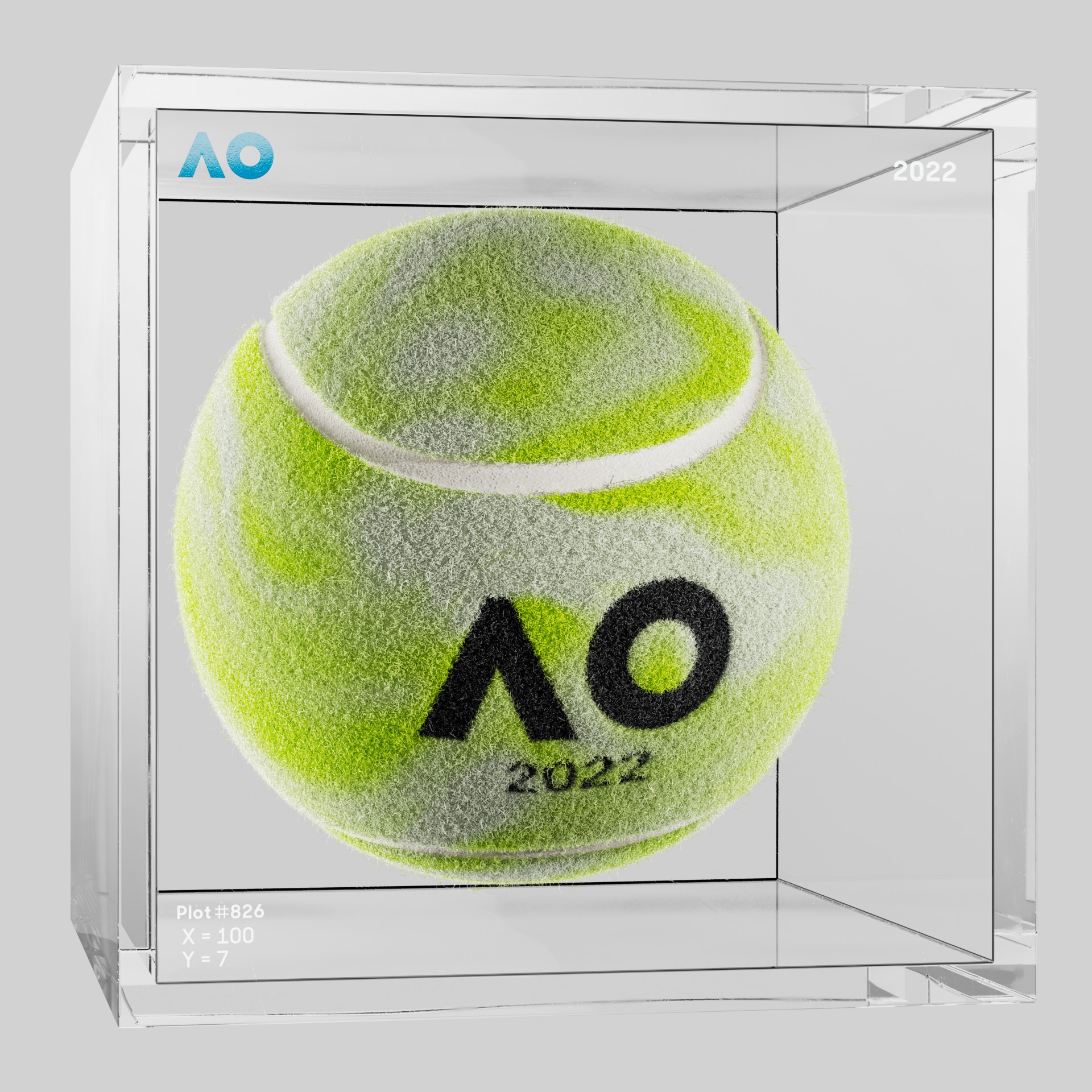 The Australian Open - The Australian Open Art Ball - AO Art Ball #3018 - NFT # 3018