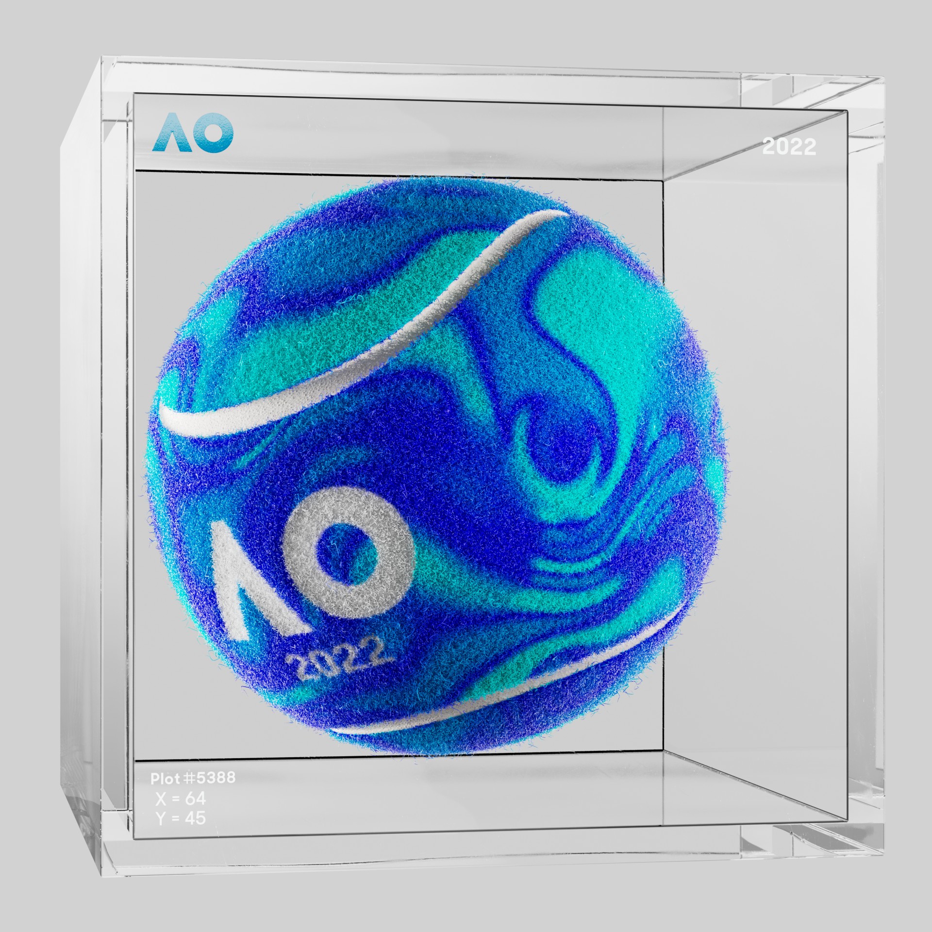 The Australian Open - The Australian Open Art Ball - AO Art Ball #302 - NFT # 302