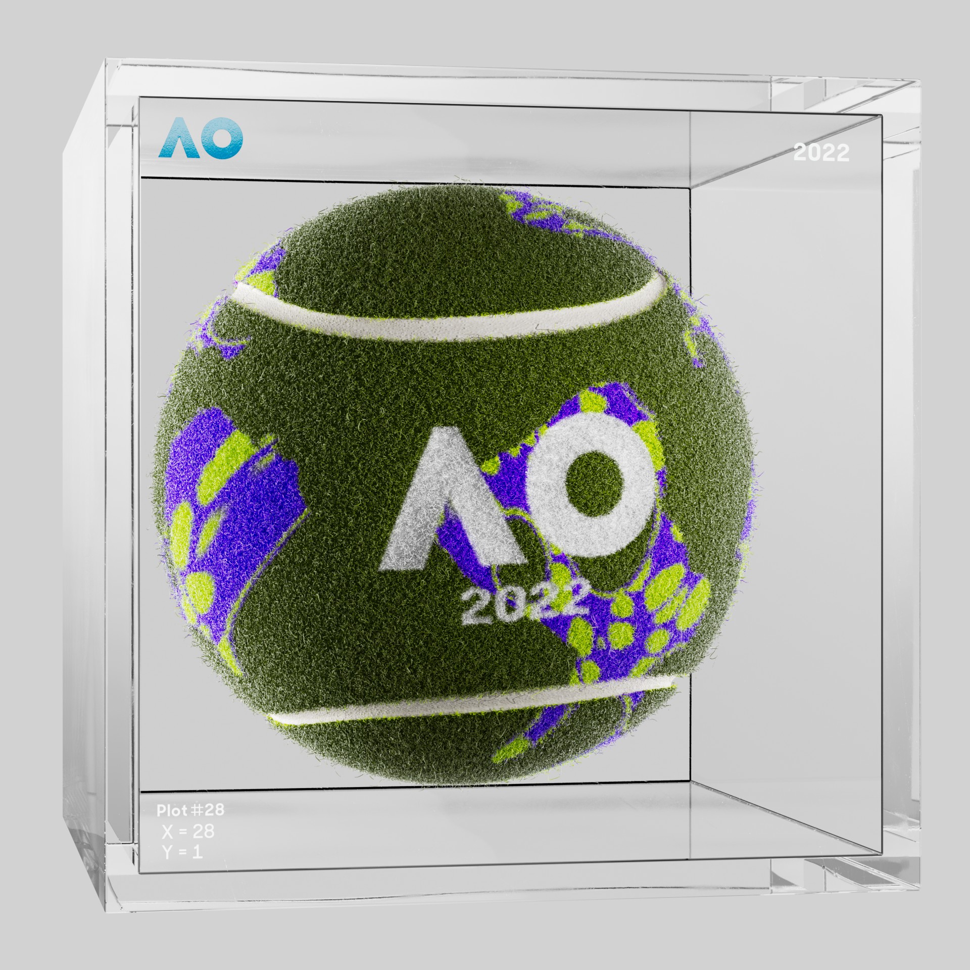 The Australian Open - The Australian Open Art Ball - AO Art Ball #3021 - NFT # 3021