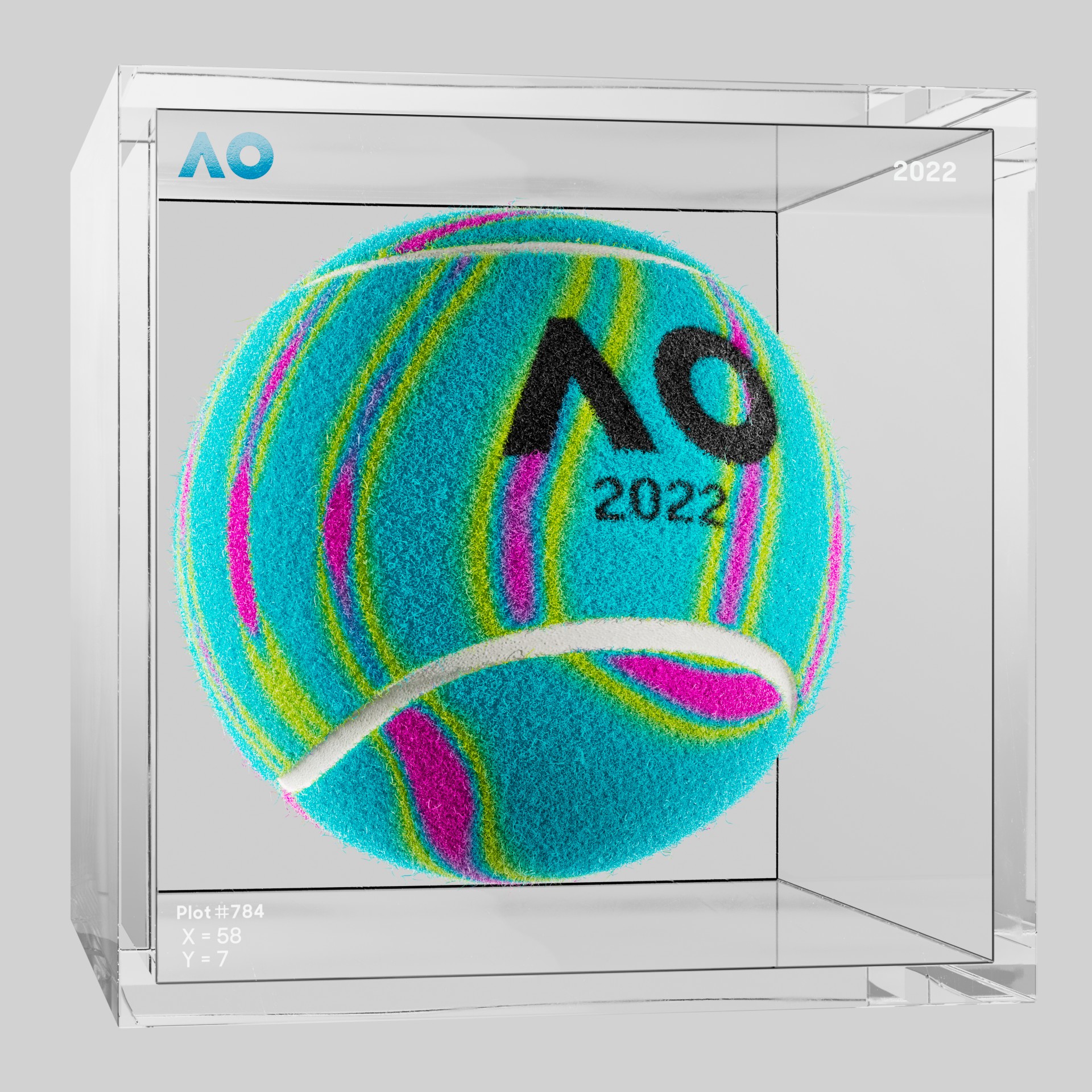 The Australian Open - The Australian Open Art Ball - AO Art Ball #3023 - NFT # 3023