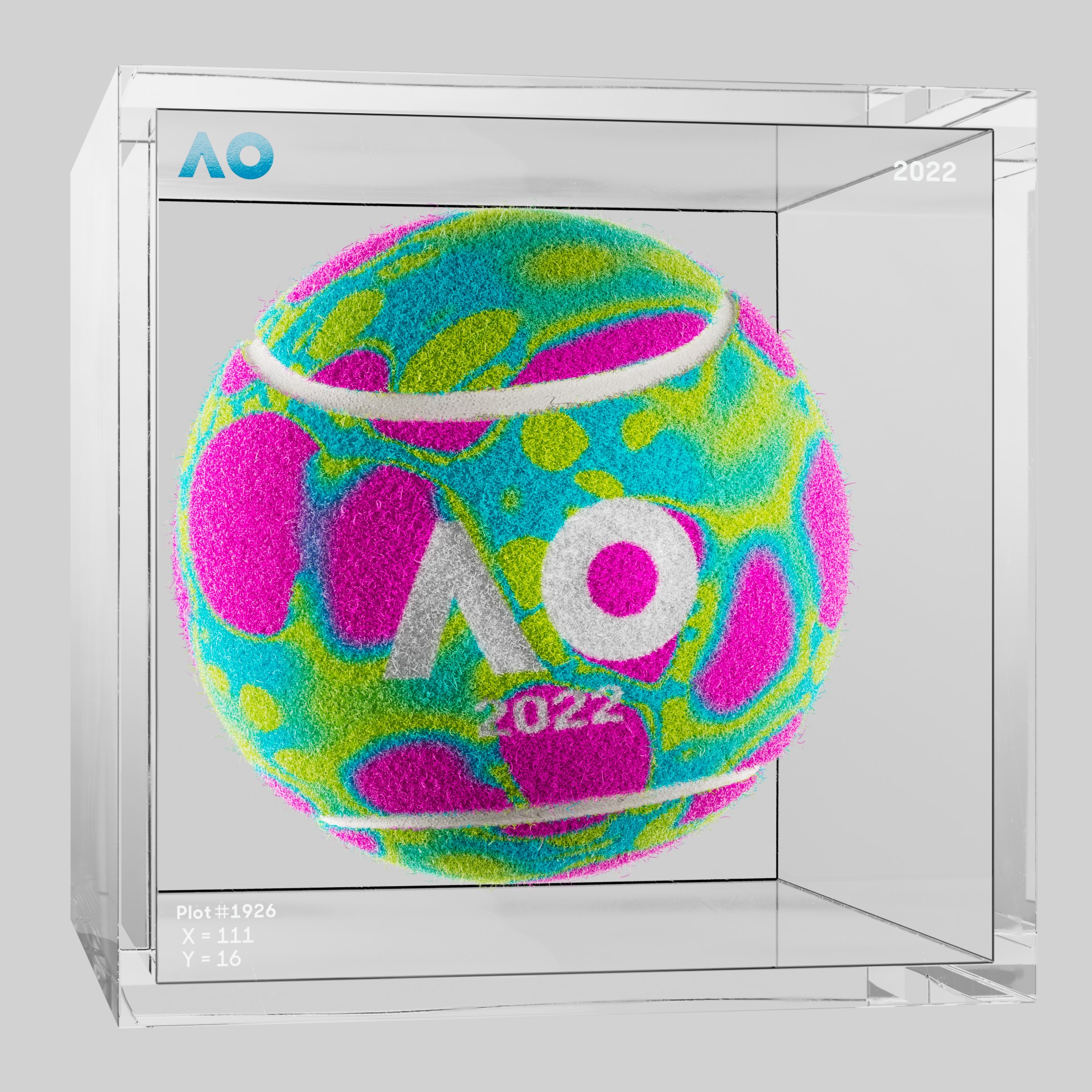The Australian Open - The Australian Open Art Ball - AO Art Ball #3028 - NFT # 3028