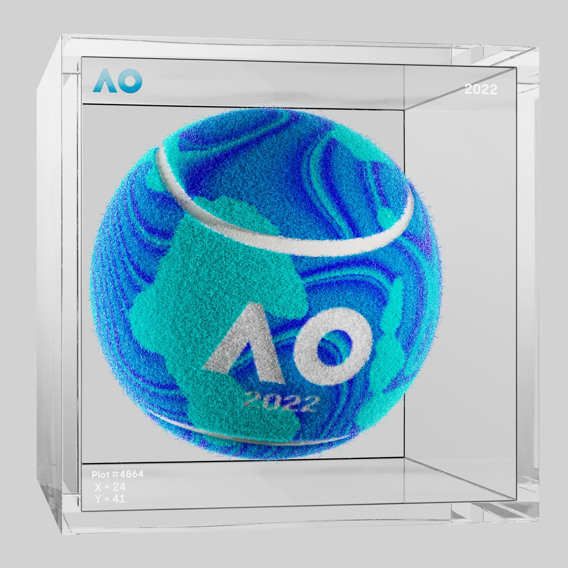 The Australian Open - The Australian Open Art Ball - AO Art Ball #303 - NFT # 303