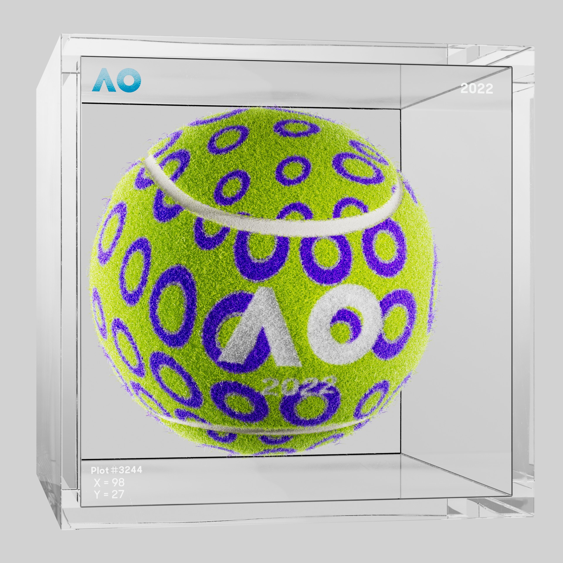 The Australian Open - The Australian Open Art Ball - AO Art Ball #3030 - NFT # 3030
