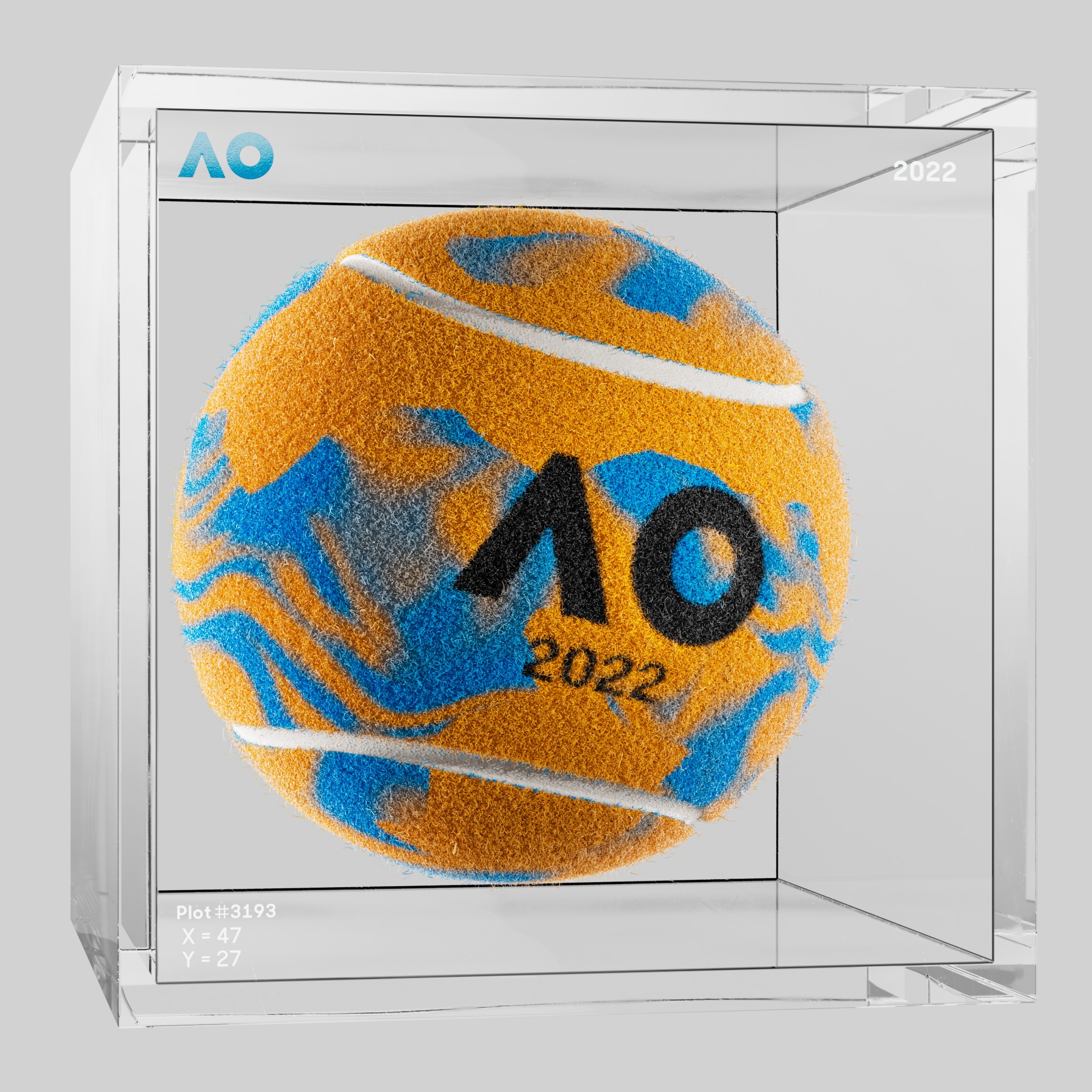 The Australian Open - The Australian Open Art Ball - AO Art Ball #3031 - NFT # 3031