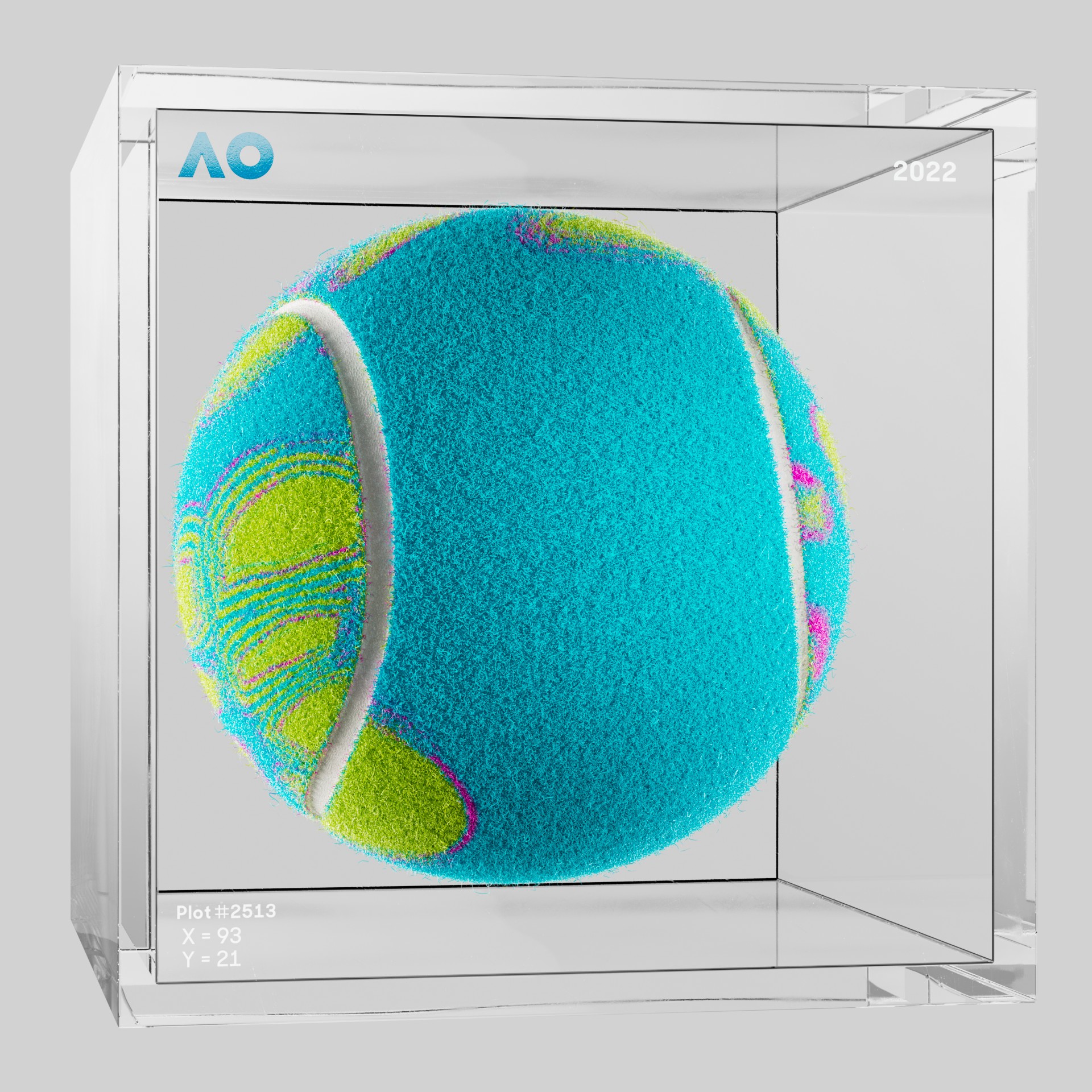 The Australian Open - The Australian Open Art Ball - AO Art Ball #3035 - NFT # 3035