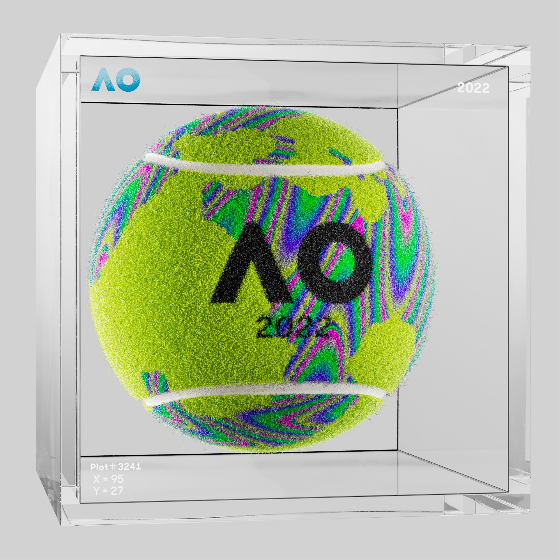 The Australian Open - The Australian Open Art Ball - AO Art Ball #3036 - NFT # 3036