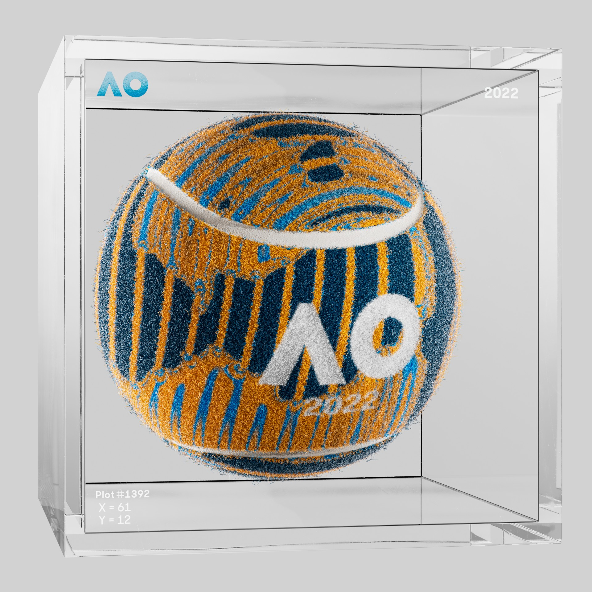 The Australian Open - The Australian Open Art Ball - AO Art Ball #3038 - NFT # 3038