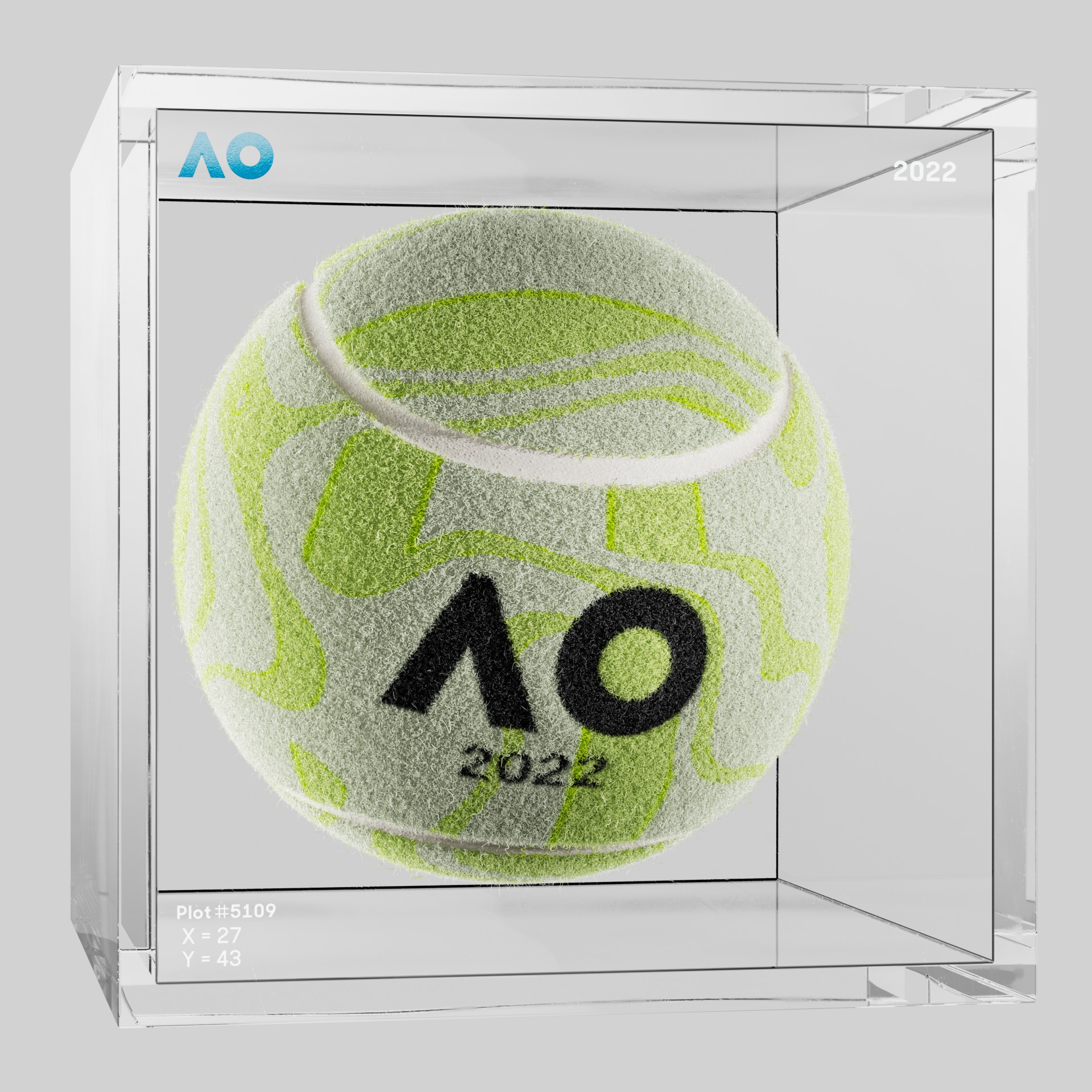 The Australian Open - The Australian Open Art Ball - AO Art Ball #304 - NFT # 304