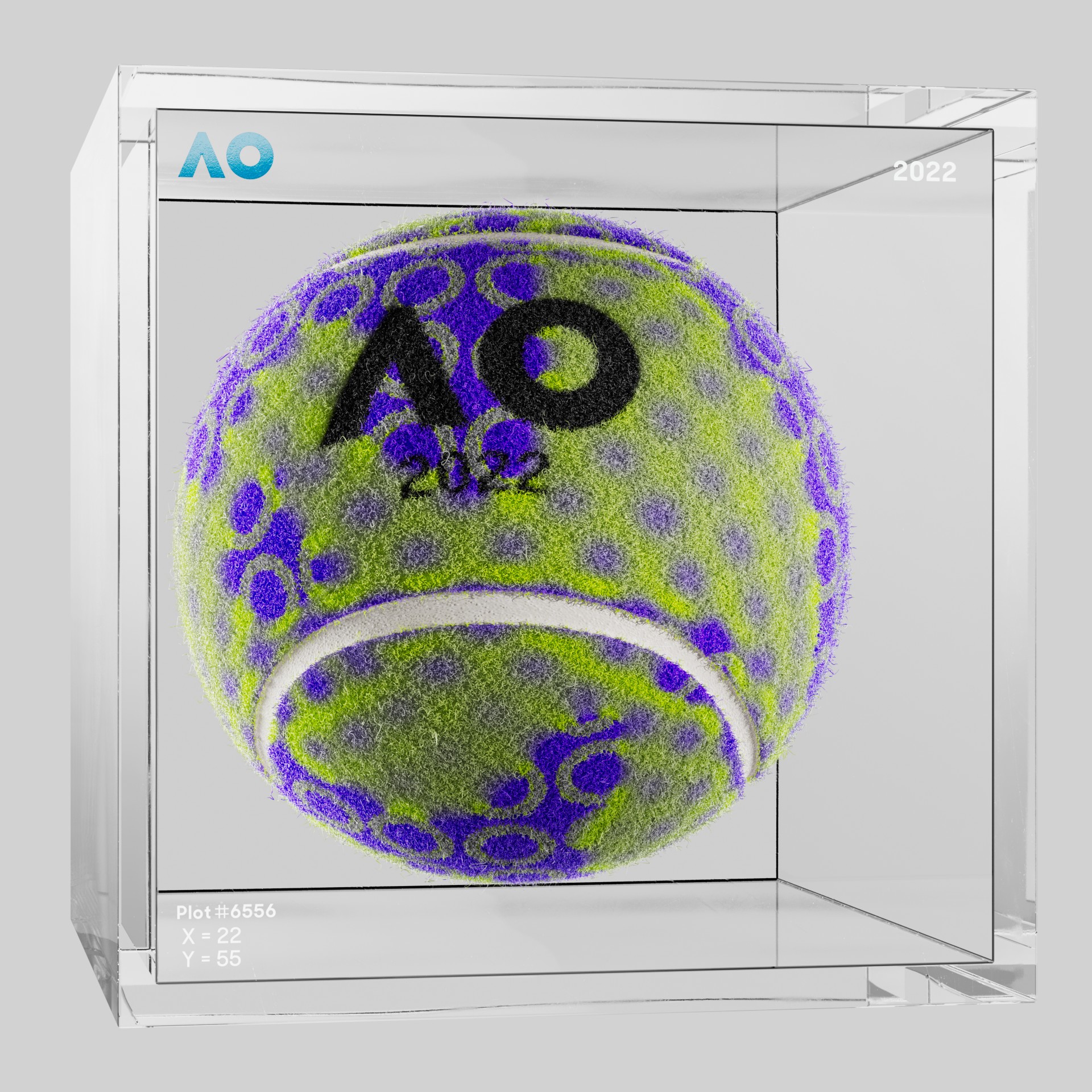 The Australian Open - The Australian Open Art Ball - AO Art Ball #3040 - NFT # 3040