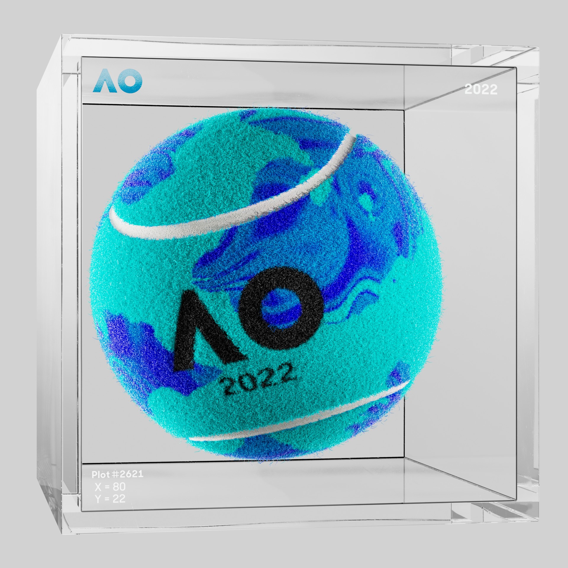 The Australian Open - The Australian Open Art Ball - AO Art Ball #3042 - NFT # 3042