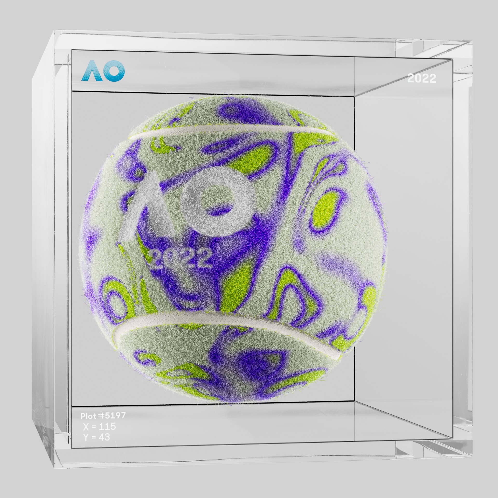 The Australian Open - The Australian Open Art Ball - AO Art Ball #3043 - NFT # 3043