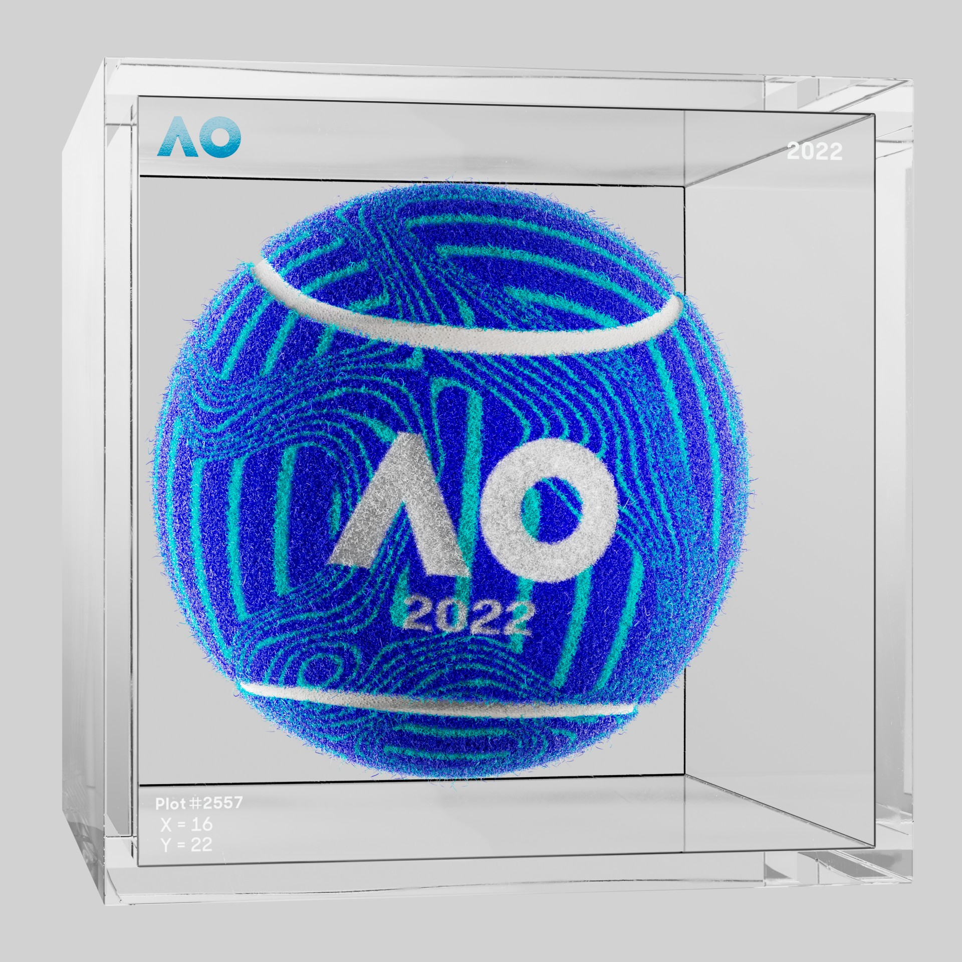 The Australian Open - The Australian Open Art Ball - AO Art Ball #3050 - NFT # 3050