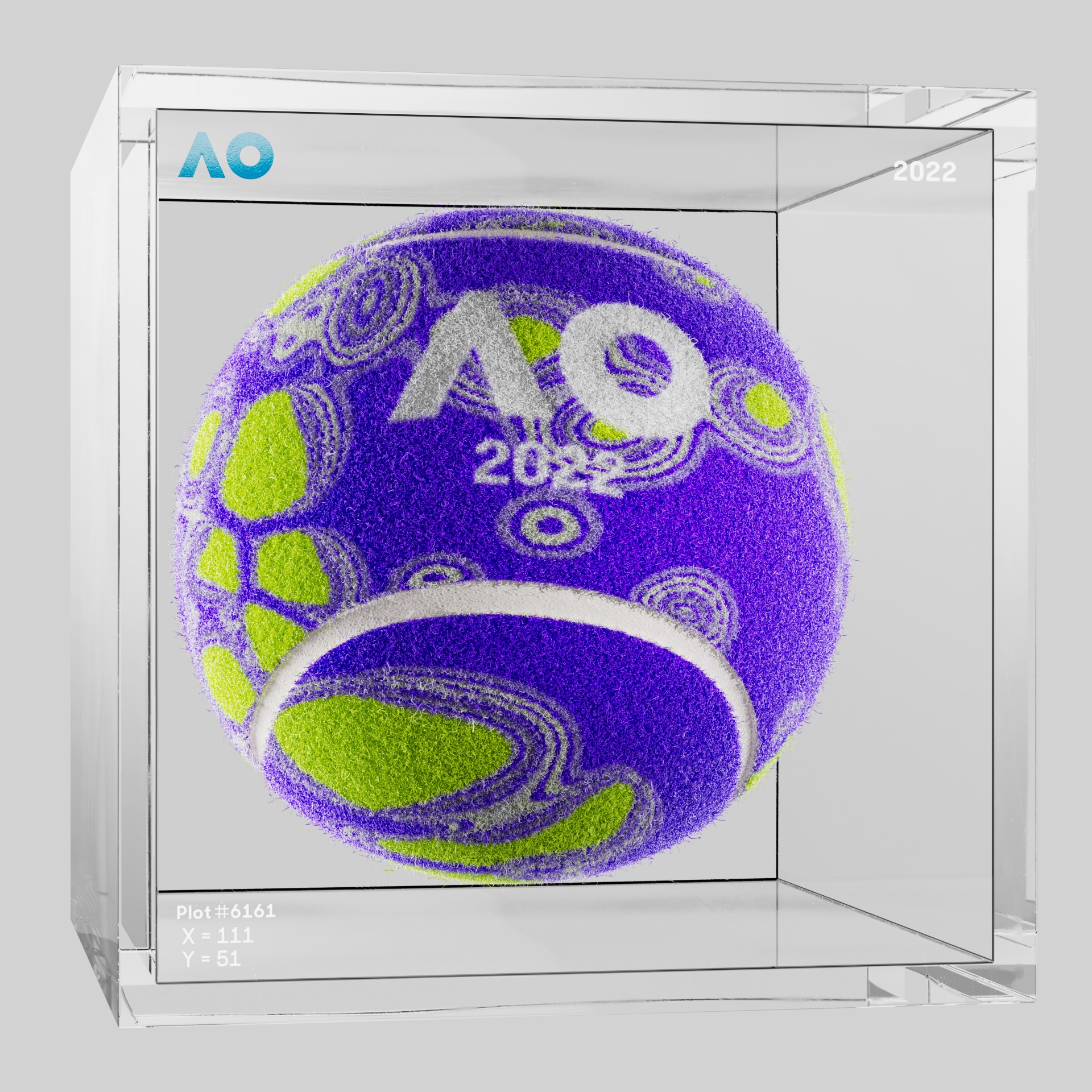 The Australian Open - The Australian Open Art Ball - AO Art Ball #3051 - NFT # 3051