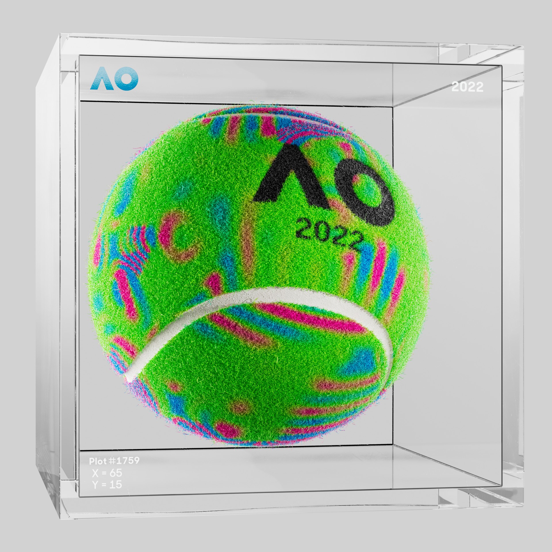The Australian Open - The Australian Open Art Ball - AO Art Ball #3056 - NFT # 3056