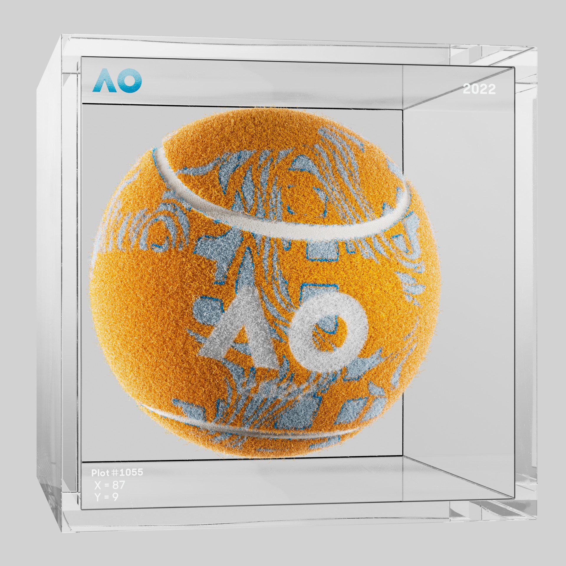 The Australian Open - The Australian Open Art Ball - AO Art Ball #3059 - NFT # 3059
