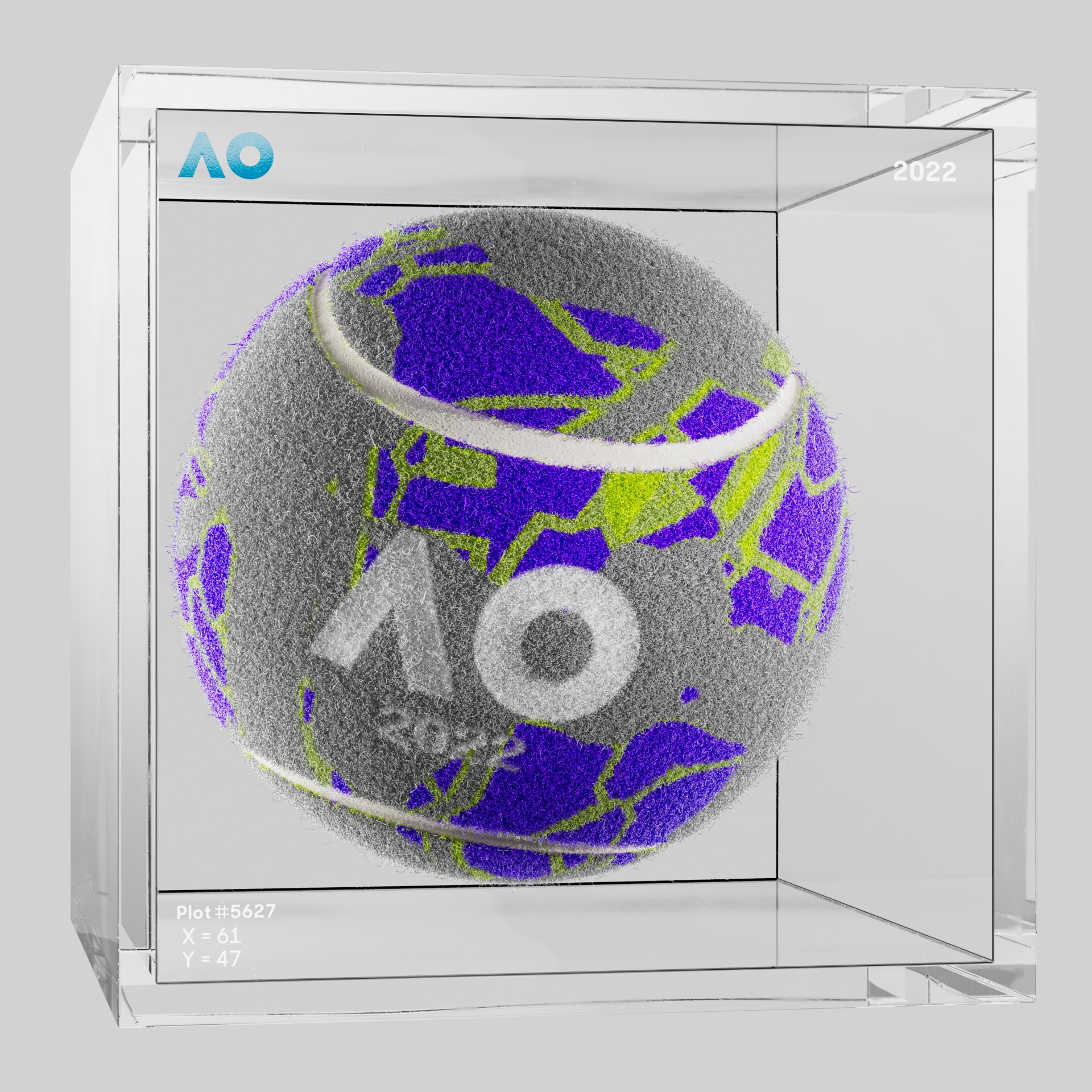 The Australian Open - The Australian Open Art Ball - AO Art Ball #3068 - NFT # 3068