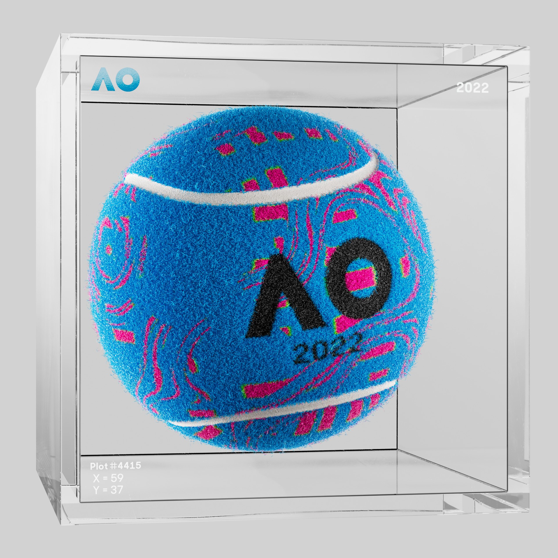 The Australian Open - The Australian Open Art Ball - AO Art Ball #3069 - NFT # 3069