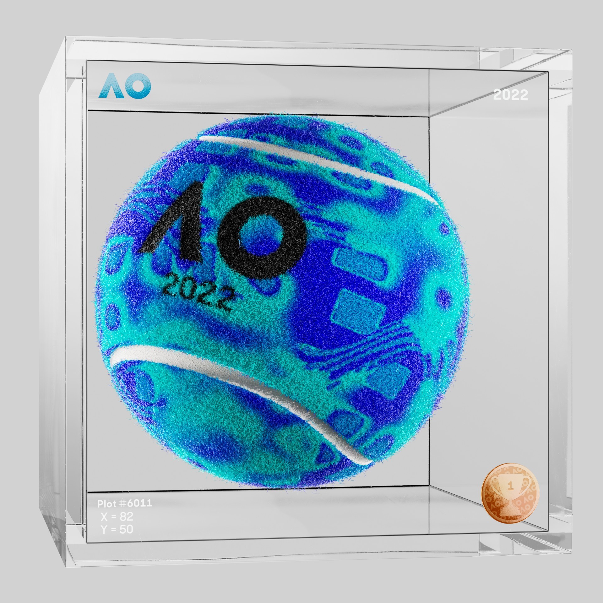 The Australian Open - The Australian Open Art Ball - AO Art Ball #307 - NFT # 307