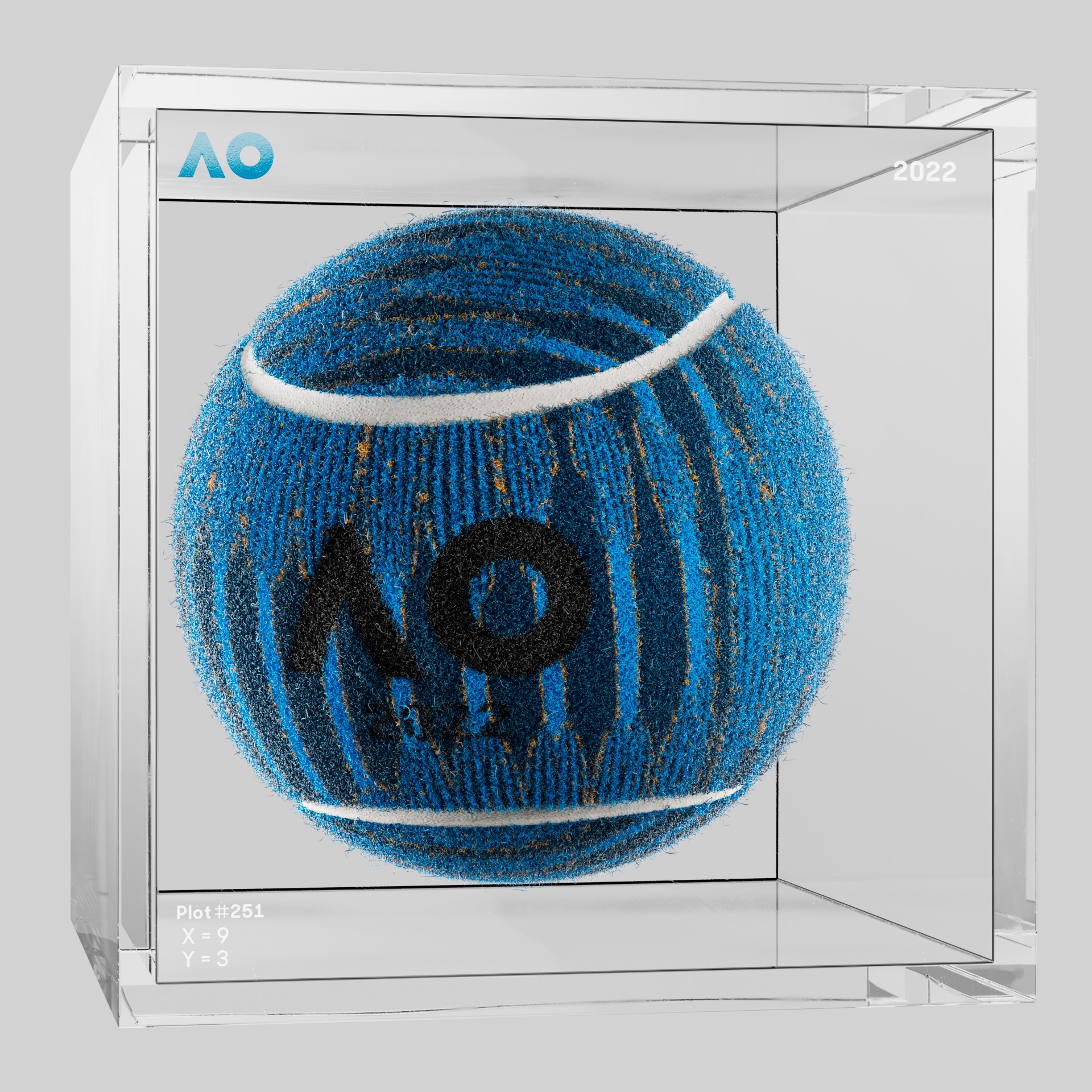 The Australian Open - The Australian Open Art Ball - AO Art Ball #3075 - NFT # 3075