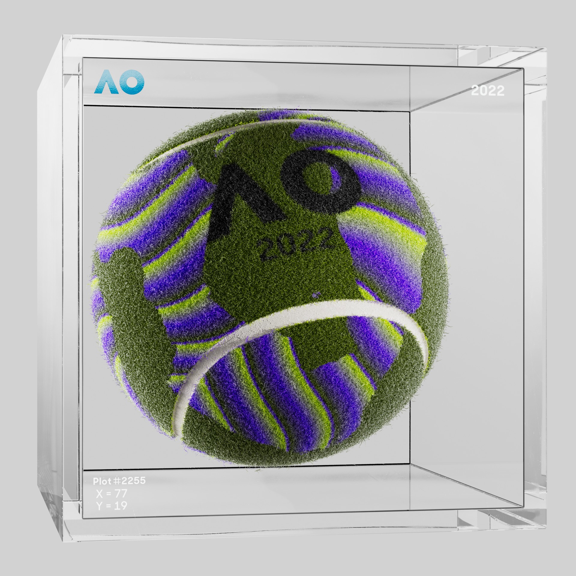 The Australian Open - The Australian Open Art Ball - AO Art Ball #3080 - NFT # 3080