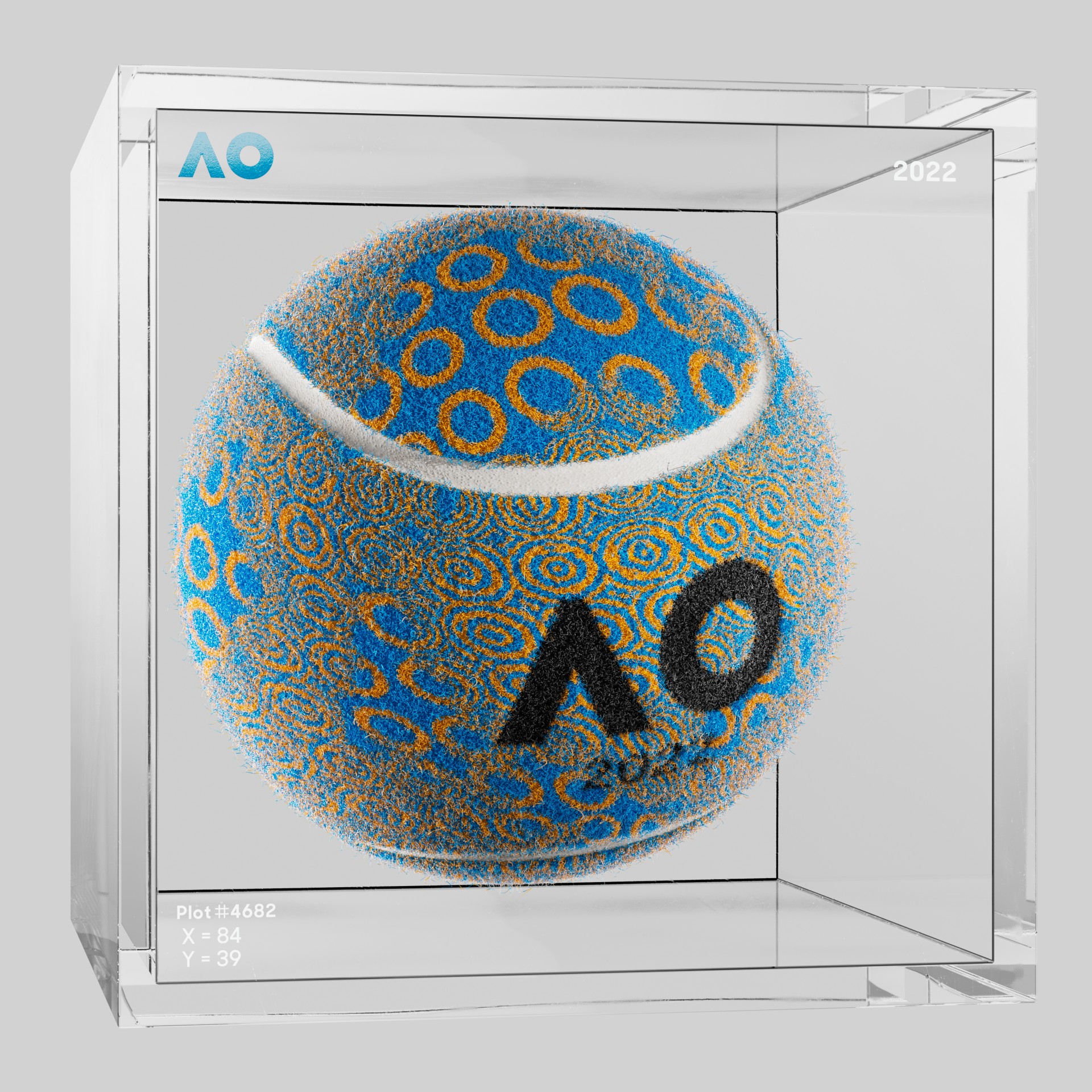 The Australian Open - The Australian Open Art Ball - AO Art Ball #3094 - NFT # 3094