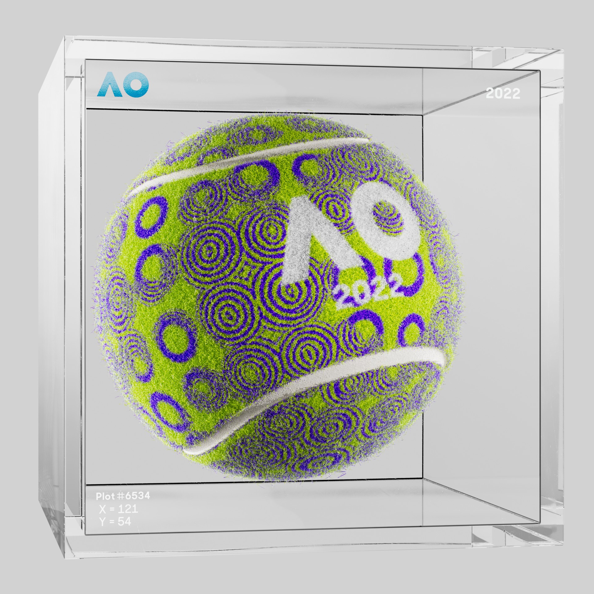 The Australian Open - The Australian Open Art Ball - AO Art Ball #3097 - NFT # 3097