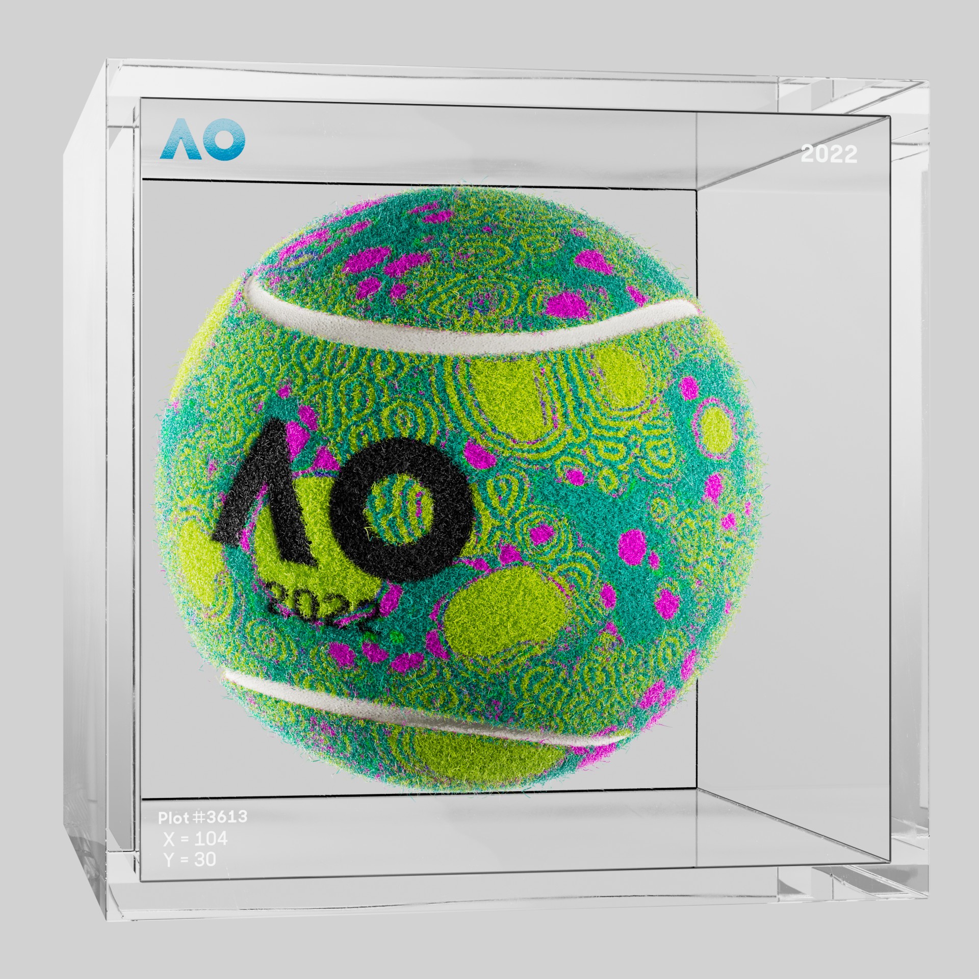 The Australian Open - The Australian Open Art Ball - AO Art Ball #310 - NFT # 310