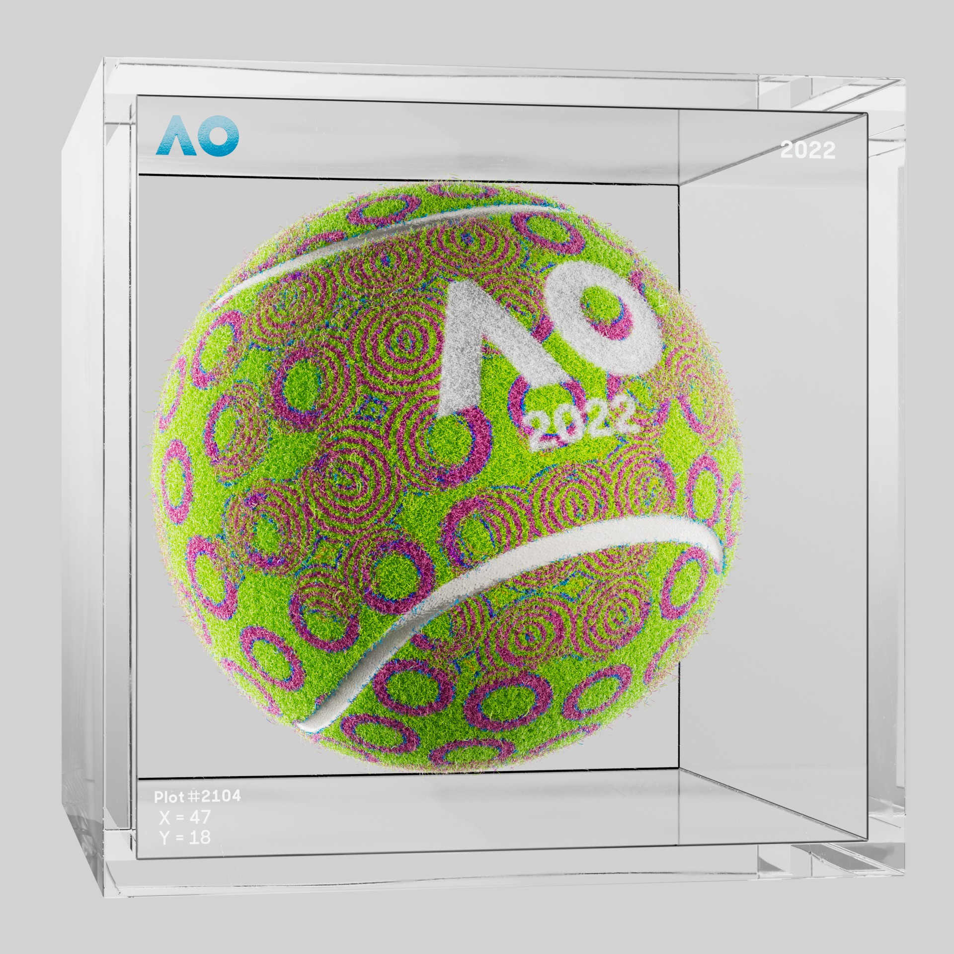 The Australian Open - The Australian Open Art Ball - AO Art Ball #3103 - NFT # 3103