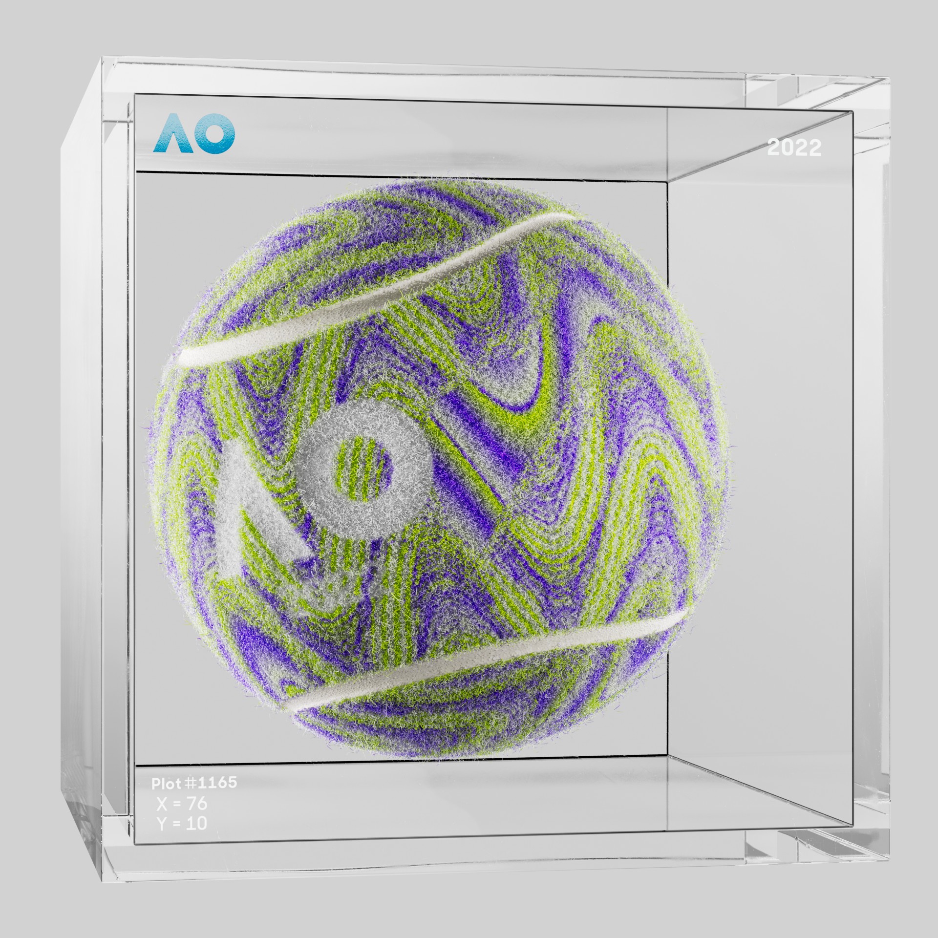 The Australian Open - The Australian Open Art Ball - AO Art Ball #3107 - NFT # 3107